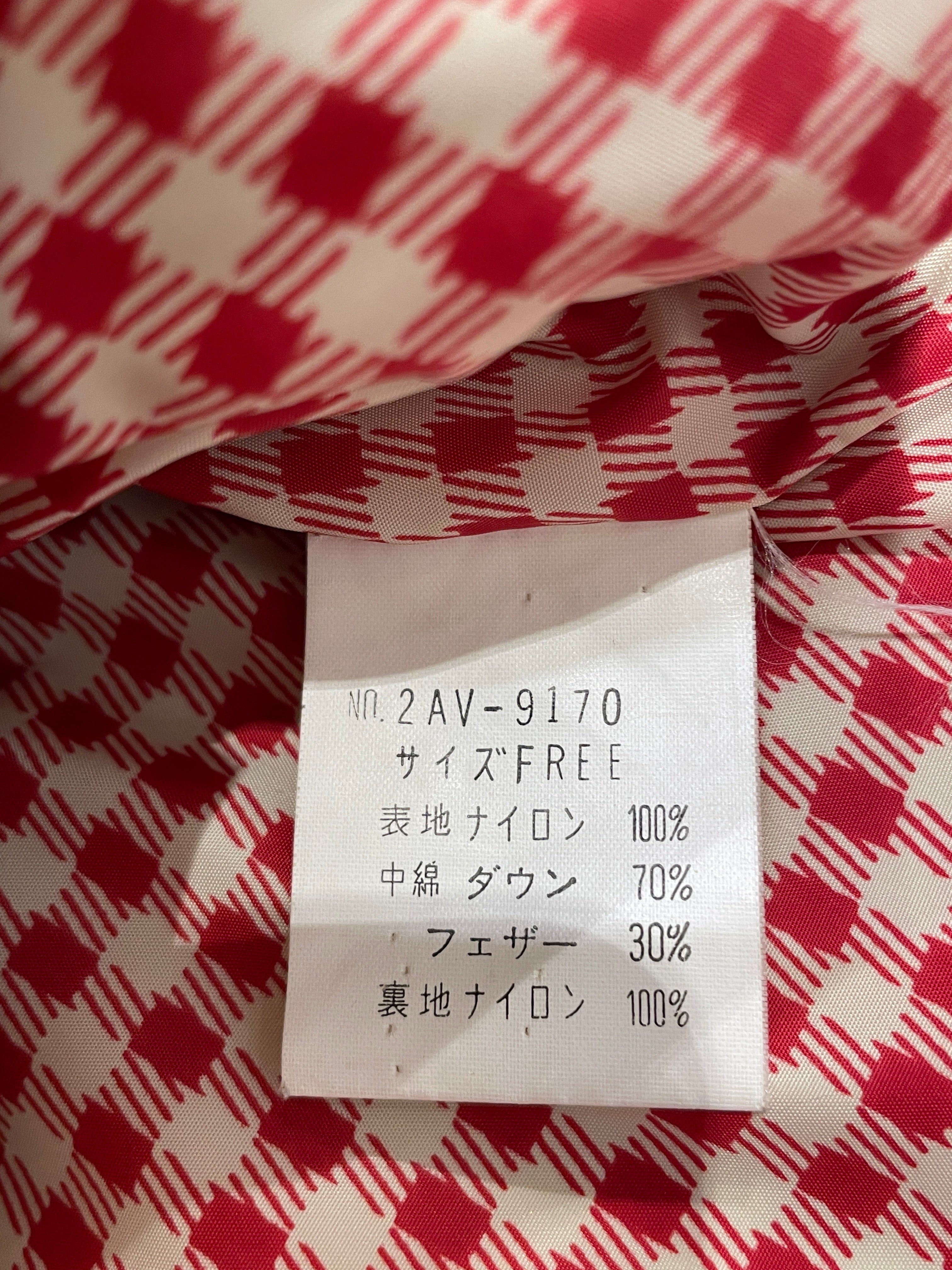 HYSTERIC GLAMOUR/Puffer Vest/All Over Print/Nylon/CRM/rockstar teddy bear gingham view 4