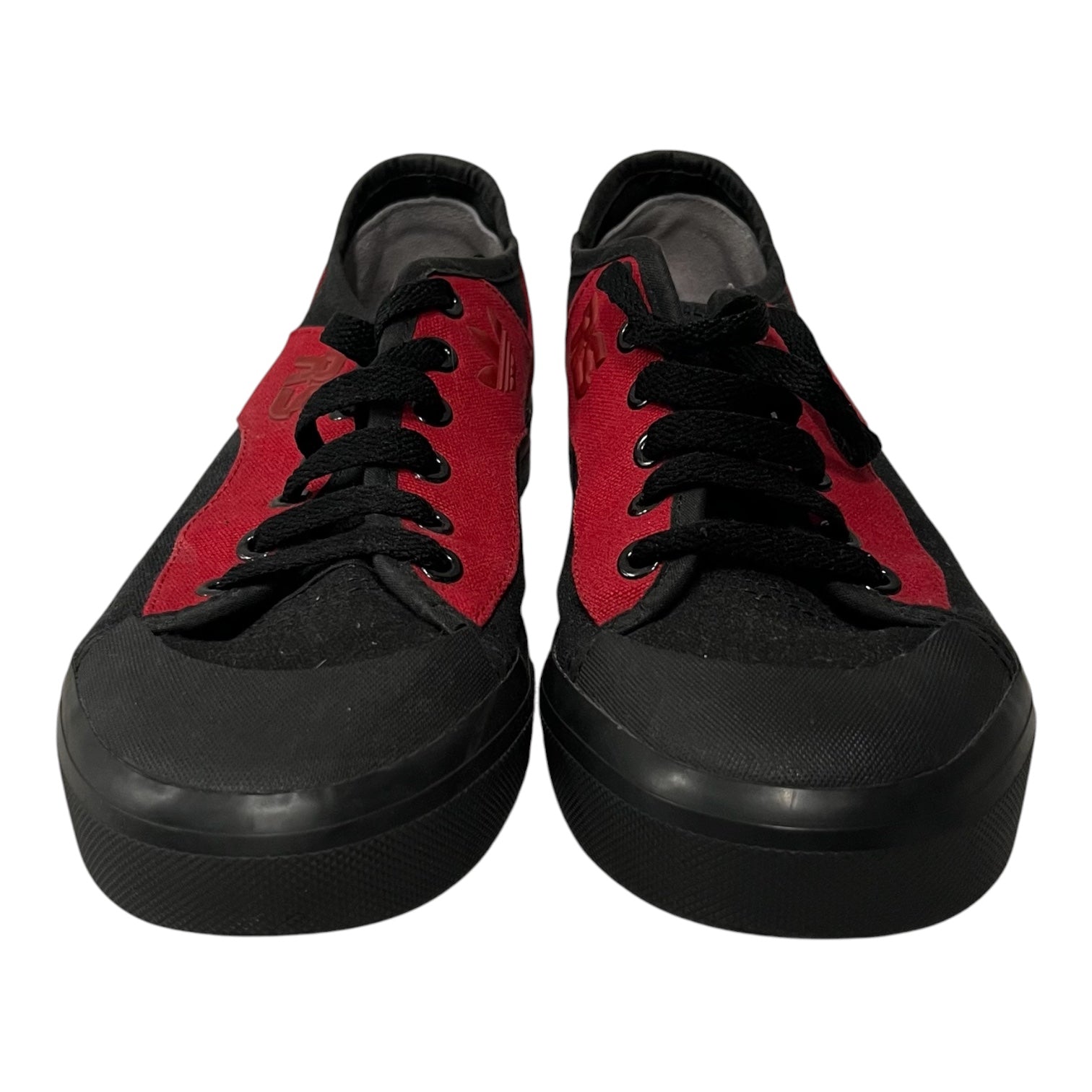 RAF SIMONS/Low-Sneakers/US 6/Cotton/BLK/adidas red view 1