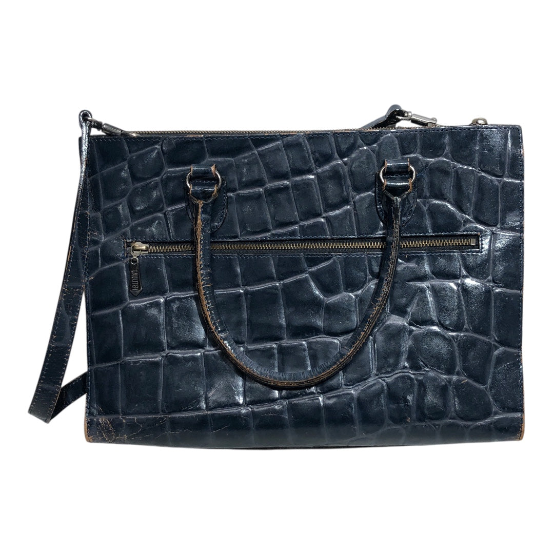 Jean Paul Gaultier/Hand Bag/Leather/NVY/Croc-Embossed view 2