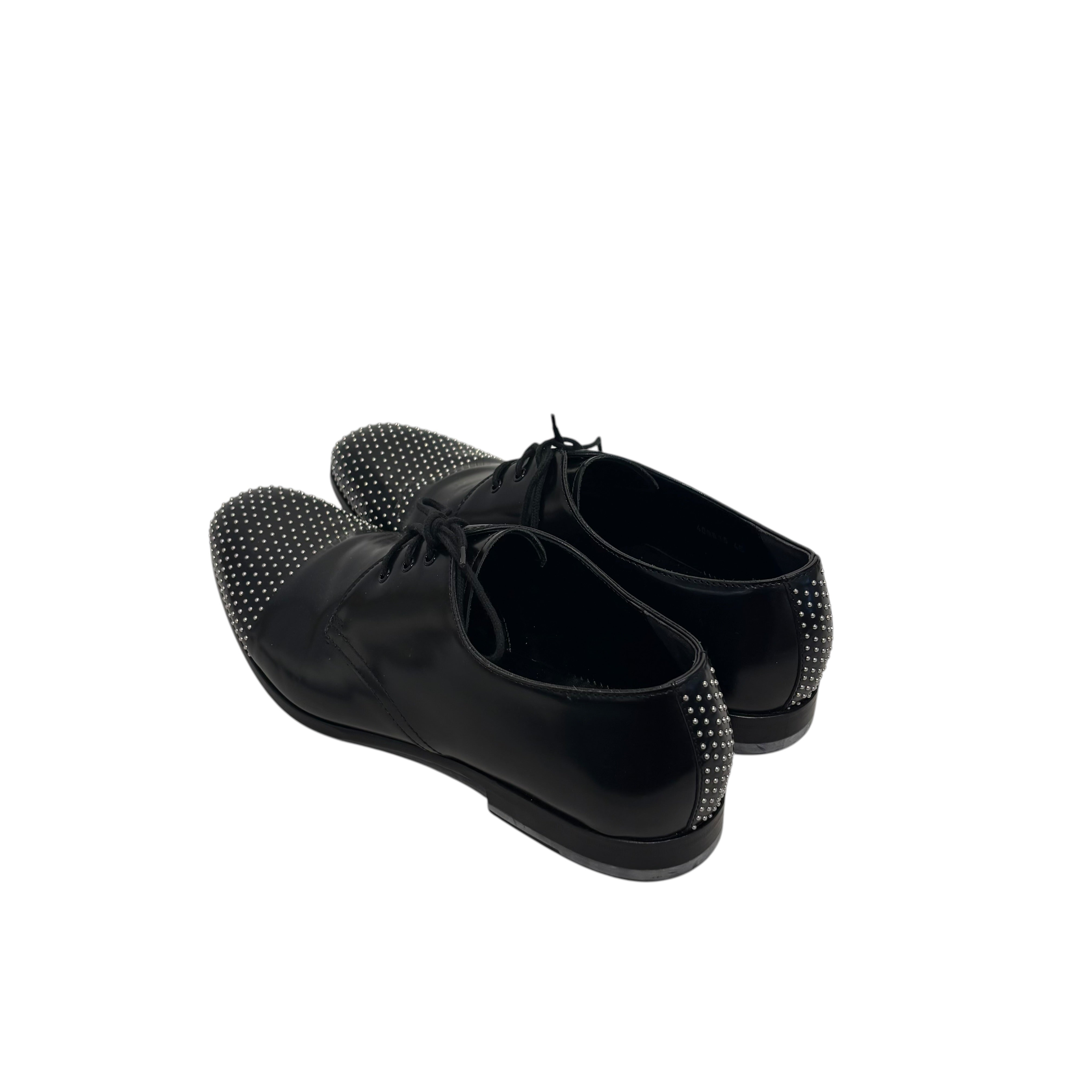 Alexander McQueen/Dress Shoes/EU 45/Leather/BLK/studded oxfords view 2