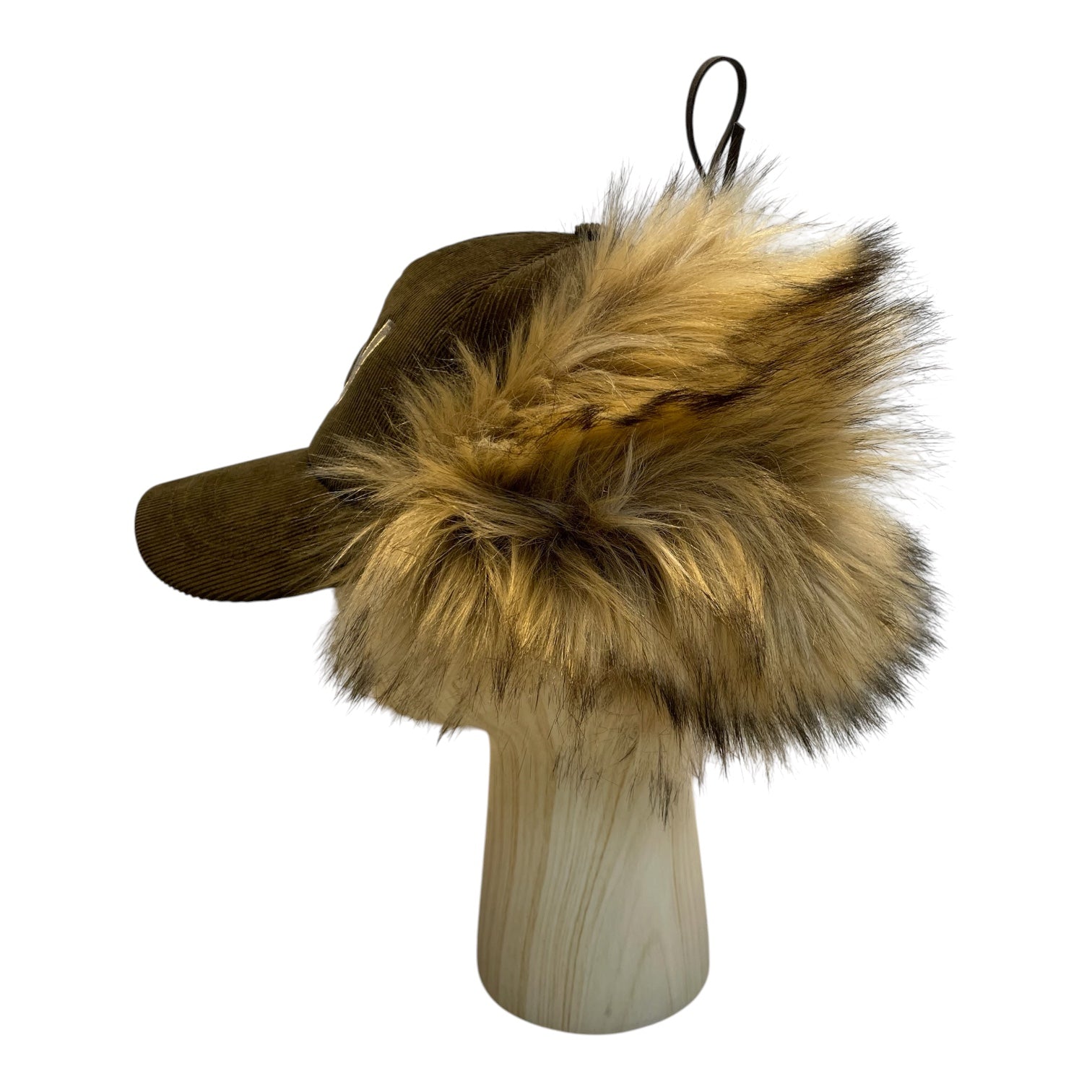 OPEN YY/Cap/FREE/Corduroy/GRN/FUR ON BACK/YY view 2