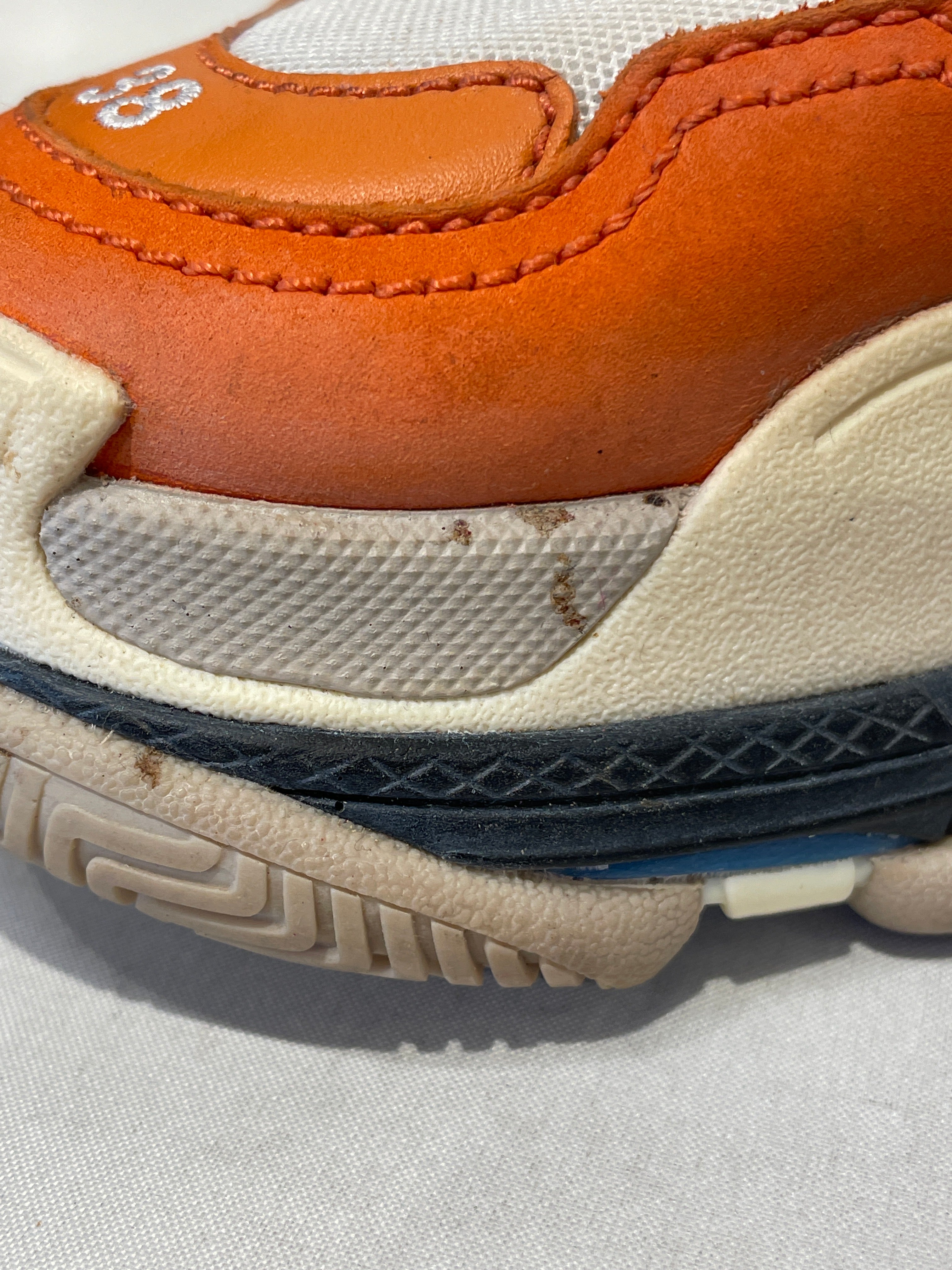 BALENCIAGA/Low-Sneakers/US 8/Cotton/ORN/triple s/ blue/white/gray view 4