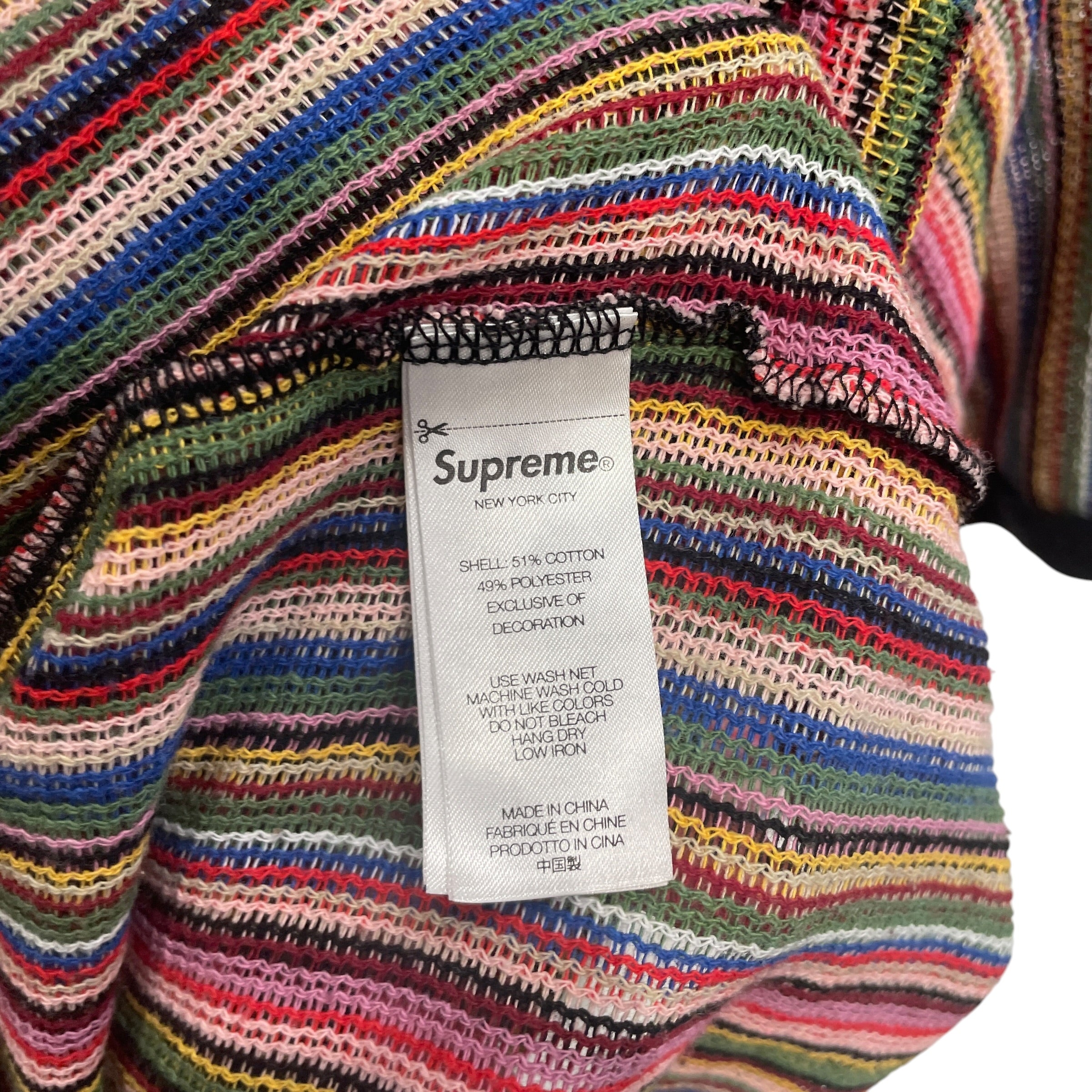 Supreme/T-Shirt/XL/Polyester/MLT/Stripe/MESH RAINBOW JERSEY view 4