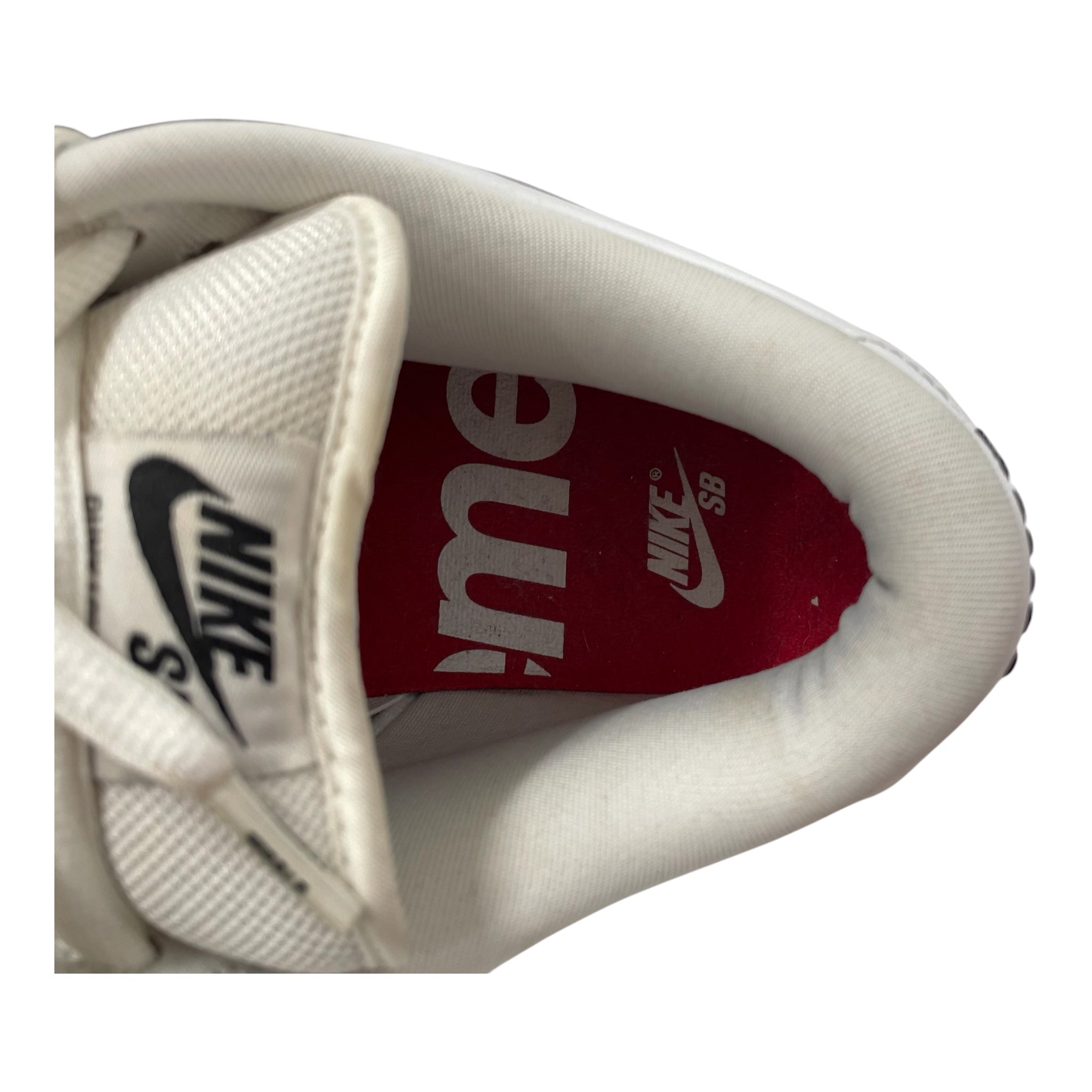 NIKE SB/Low-Sneakers/US 9.5/Leather/MLT/DUNK LOW SUPREME JEWEL RED view 5