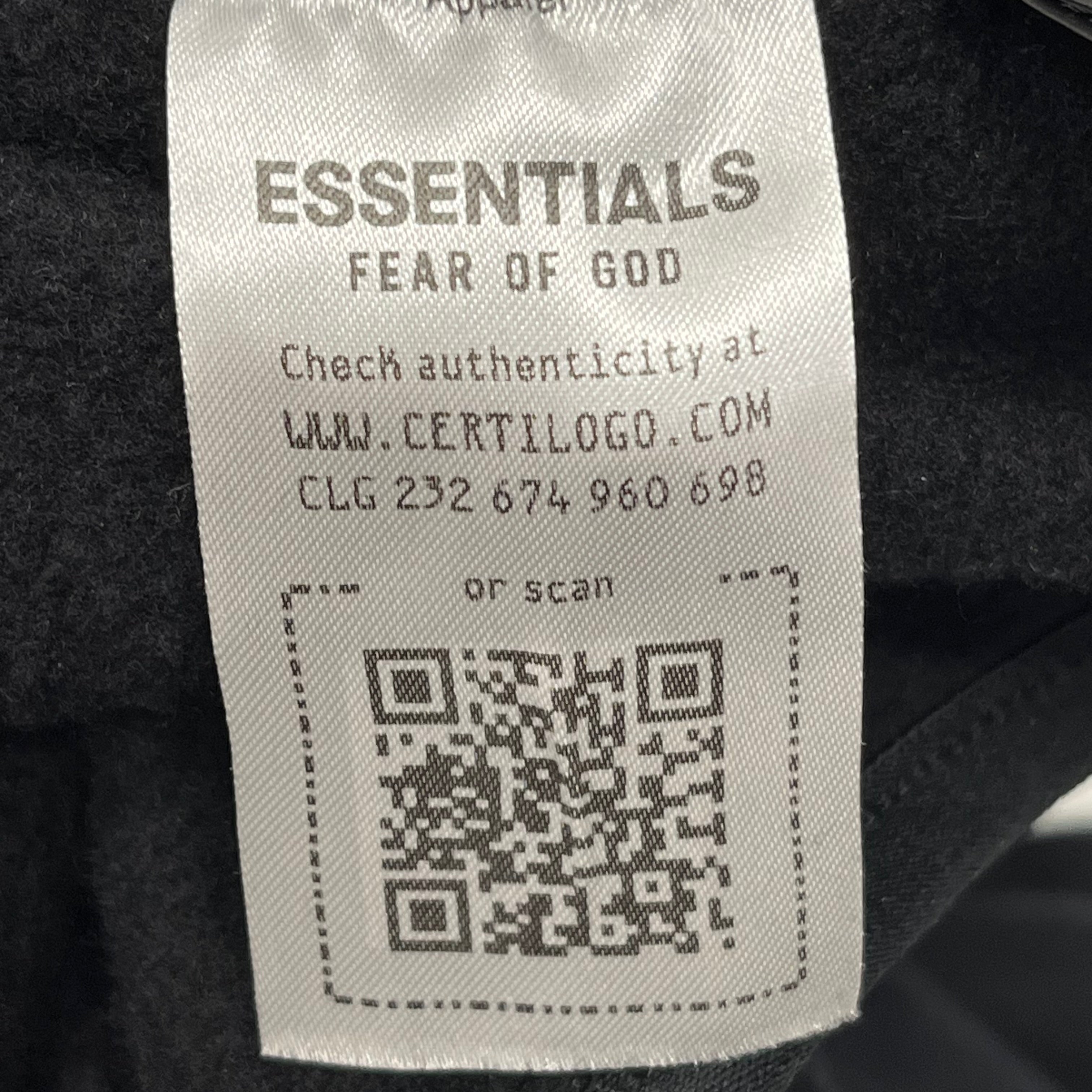 FOG ESSENTIALS/NBA/Hoodie/XL/Cotton/BLK/ view 4