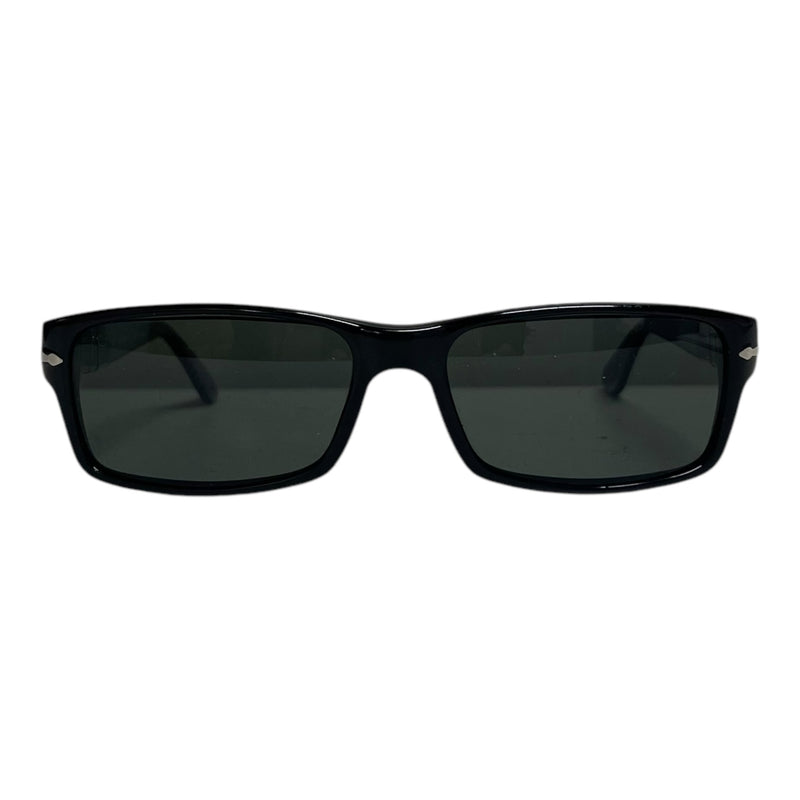 Persol/Sunglasses/Plastic/BLK/sleek frame silvr hinge
