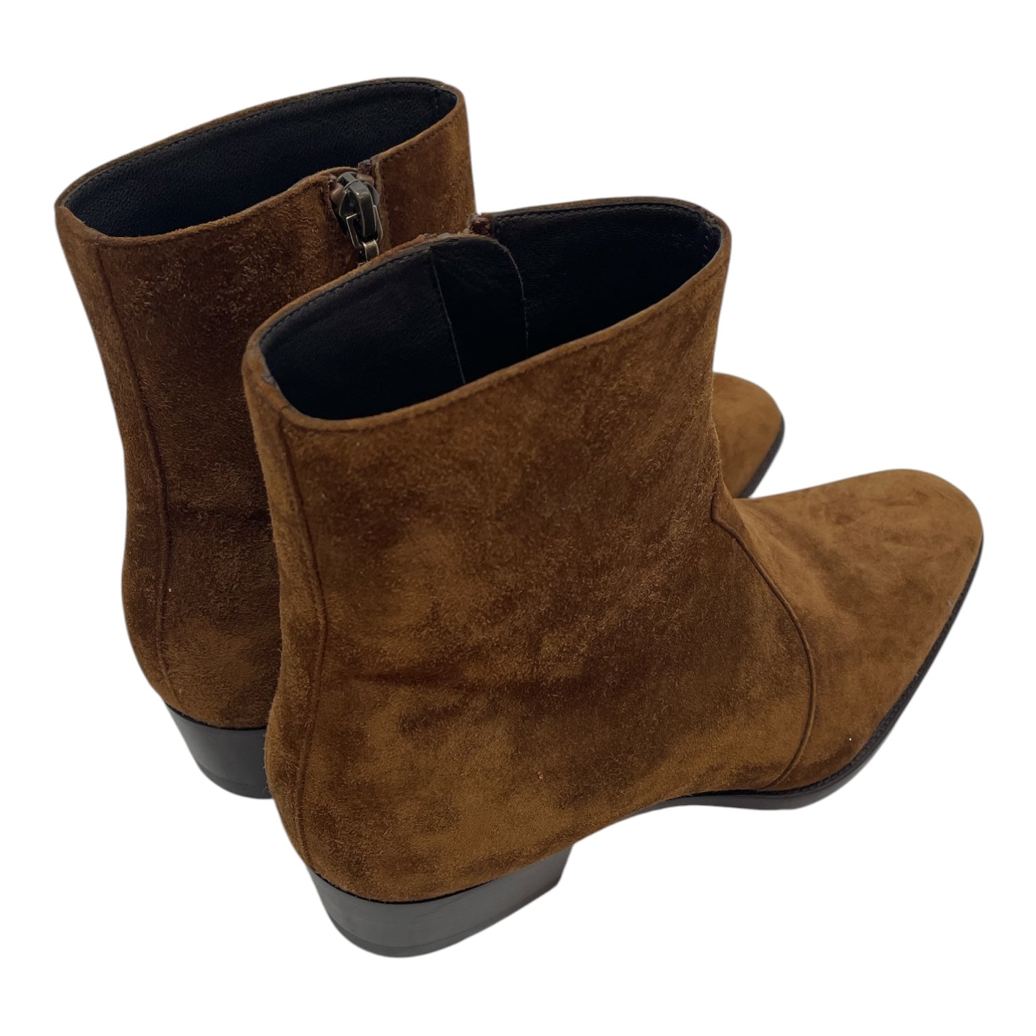 SAINT LAURENT/Boots/EU 41/Suede/CML/WYATT 40 ZIP BOOTS view 2