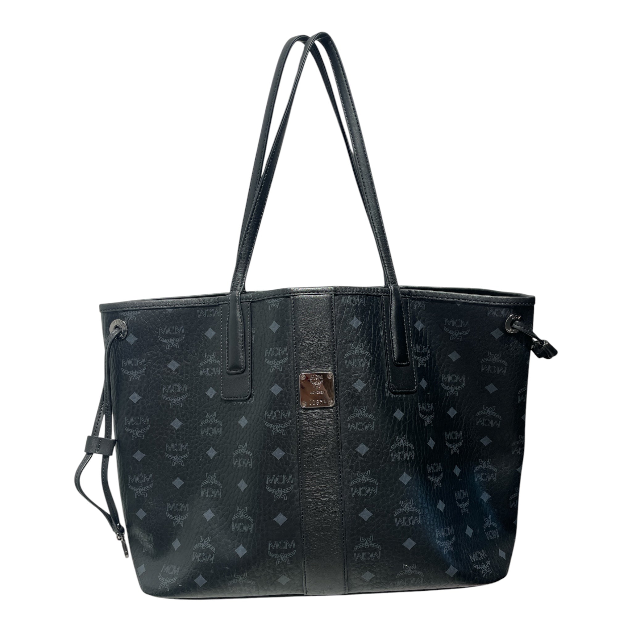 MCM/Tote Bag/Monogram/Leather/BLK/ view 1
