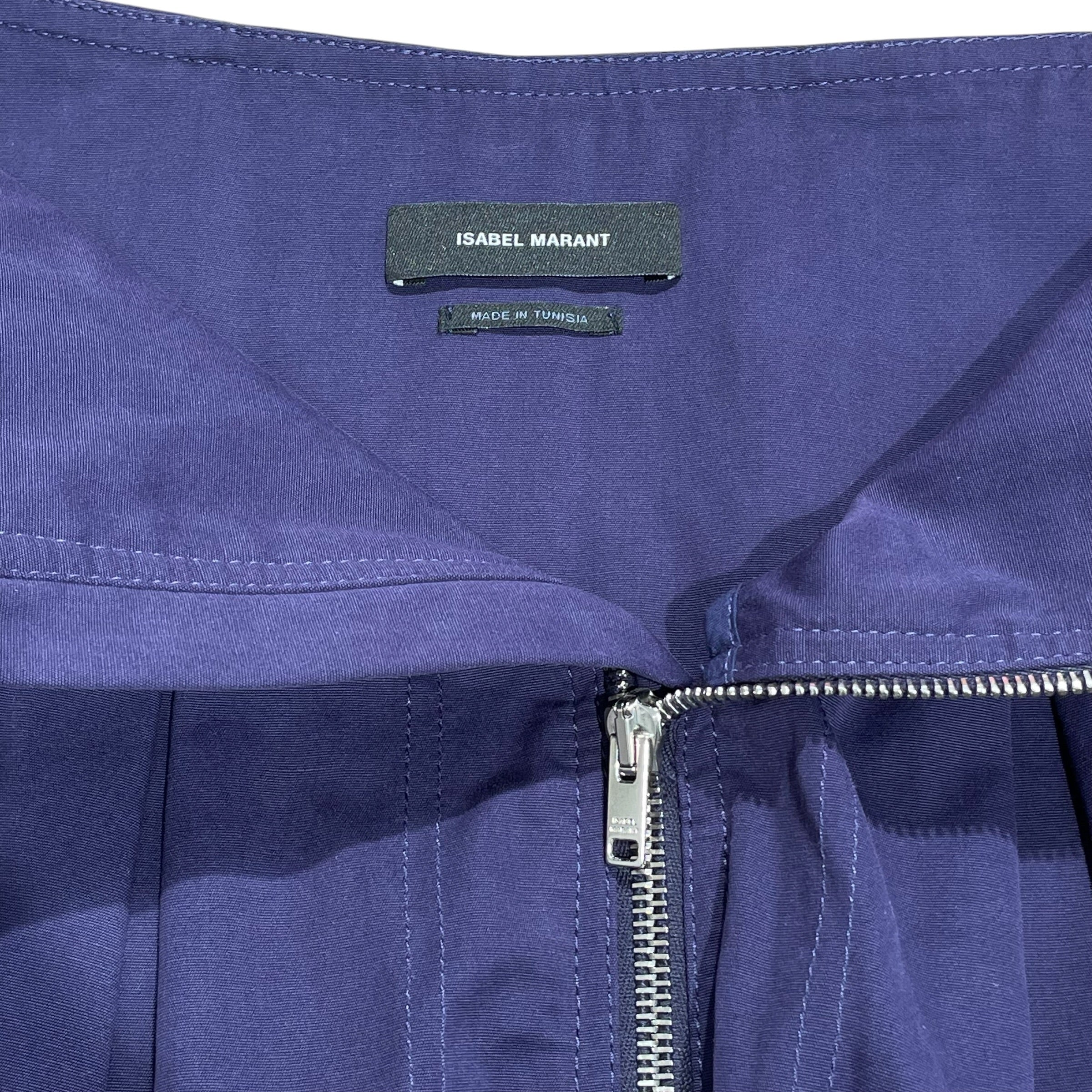 ISABEL MARANT/Skirt/38/Cotton/PPL/FRONT ZIP SLIGHT STAIN view 3
