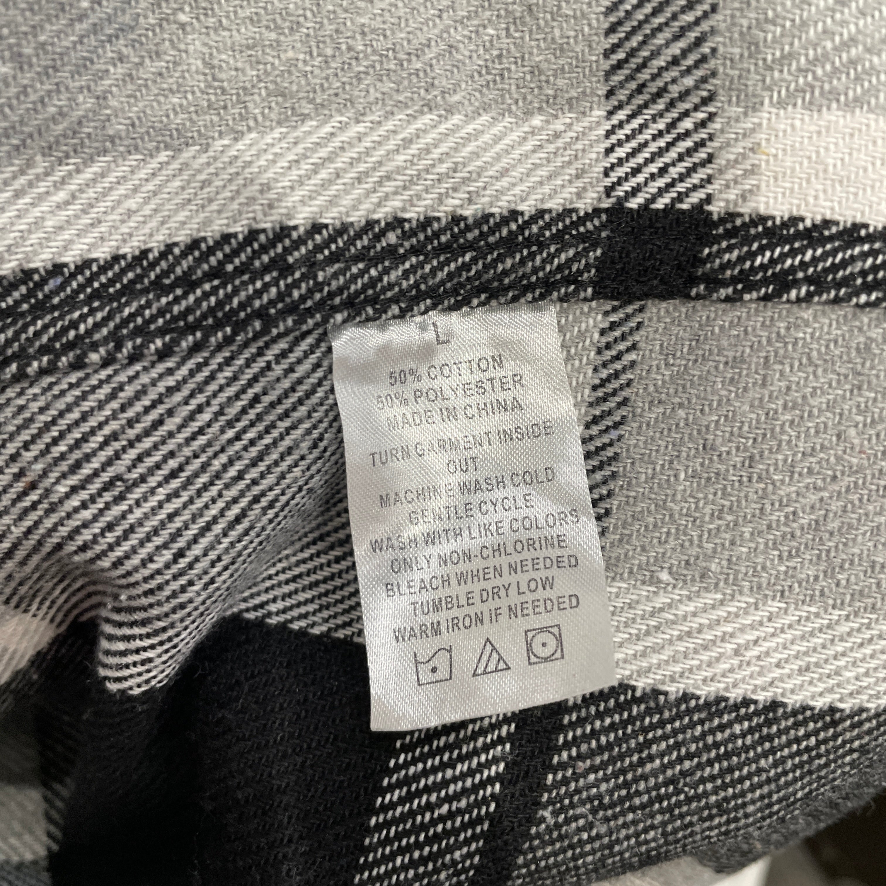 SINCLAIR/Flannel Shirt/L/Cotton/GRY/Plaid/FRONT LOGO PLAID GRY view 4