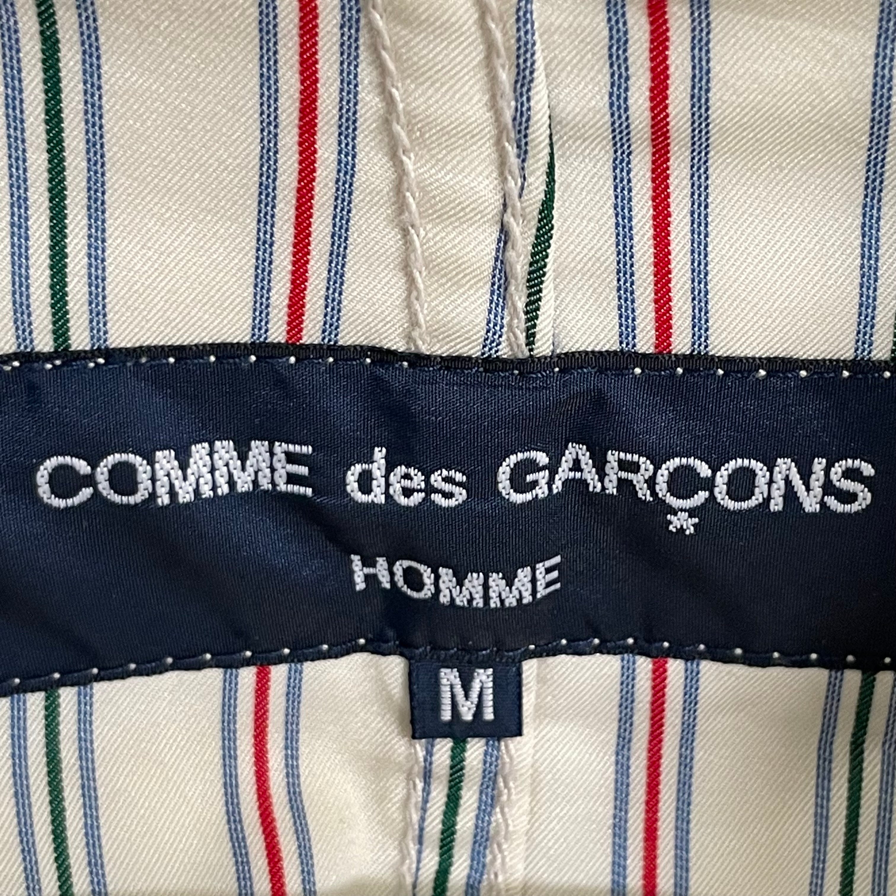 COMME des GARCONS HOMME/Jacket/M/Cotton/BEG/CDG HME BLAZER STRIPE INSIDE view 4