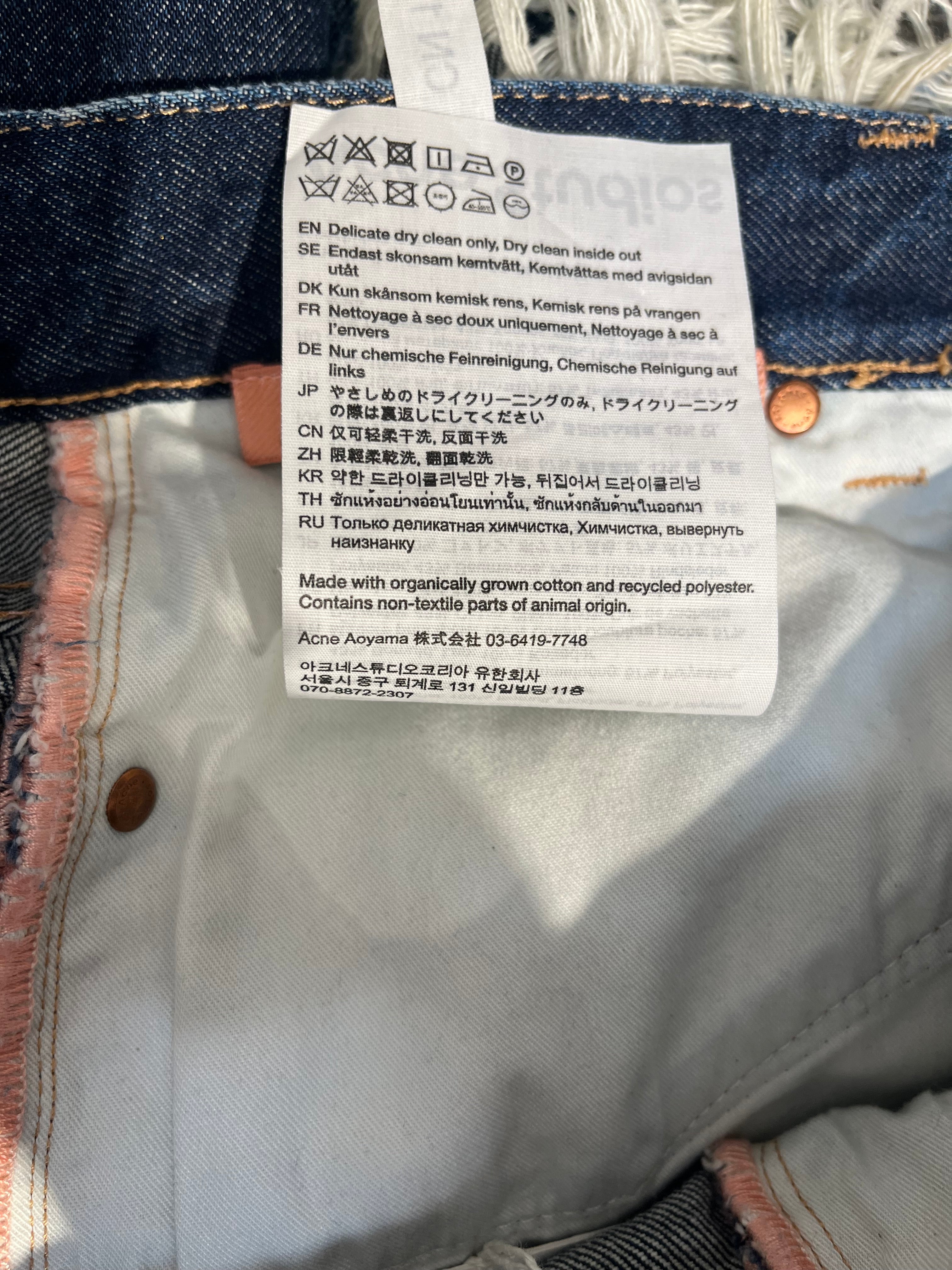 Acne Studios/Shorts/46/Cotton/BLU/DISTRRESSED HEAVILY view 3