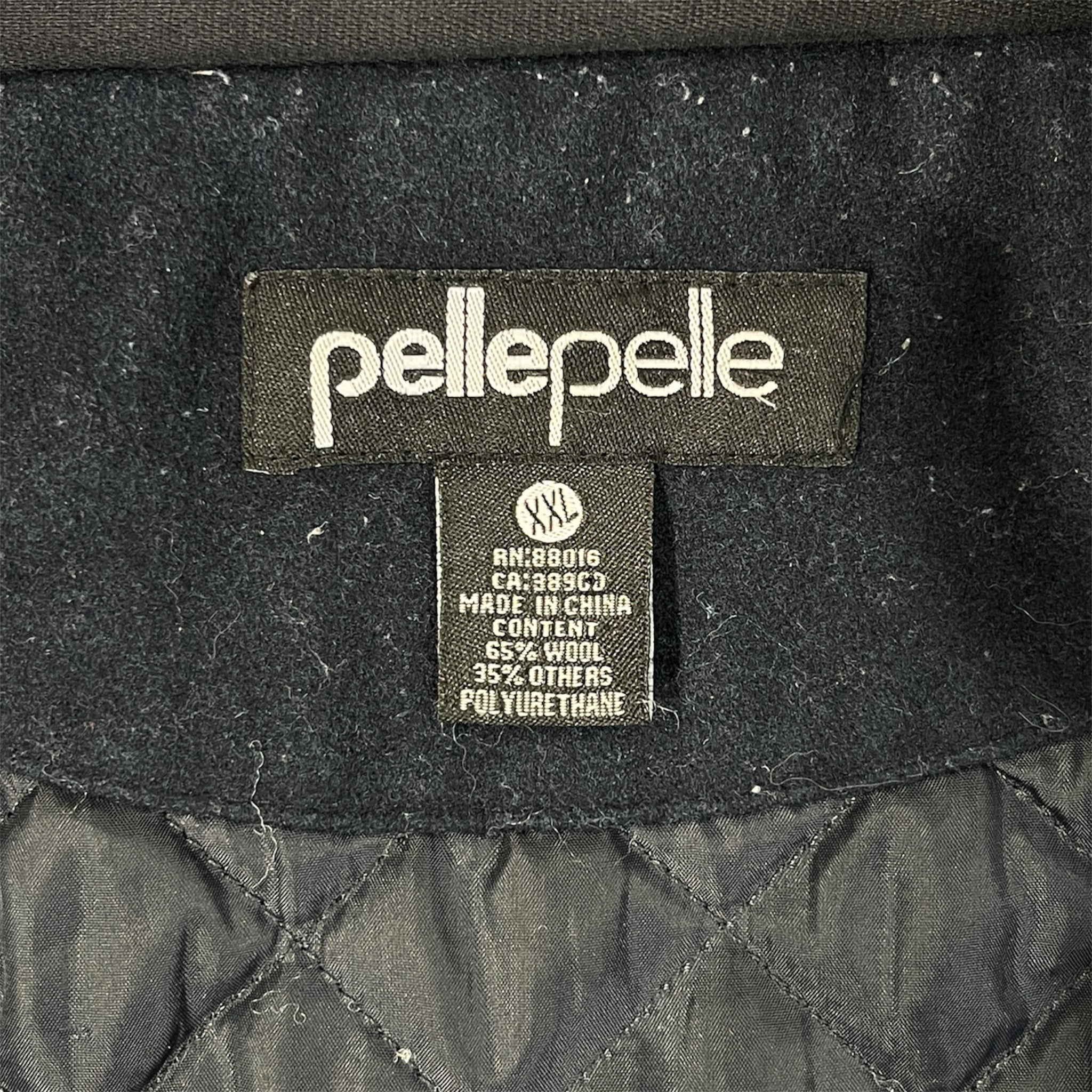 Pelle Pelle/Jacket/XXL/Wool/NVY/Graphic/Pelle Pelle Varsity view 3
