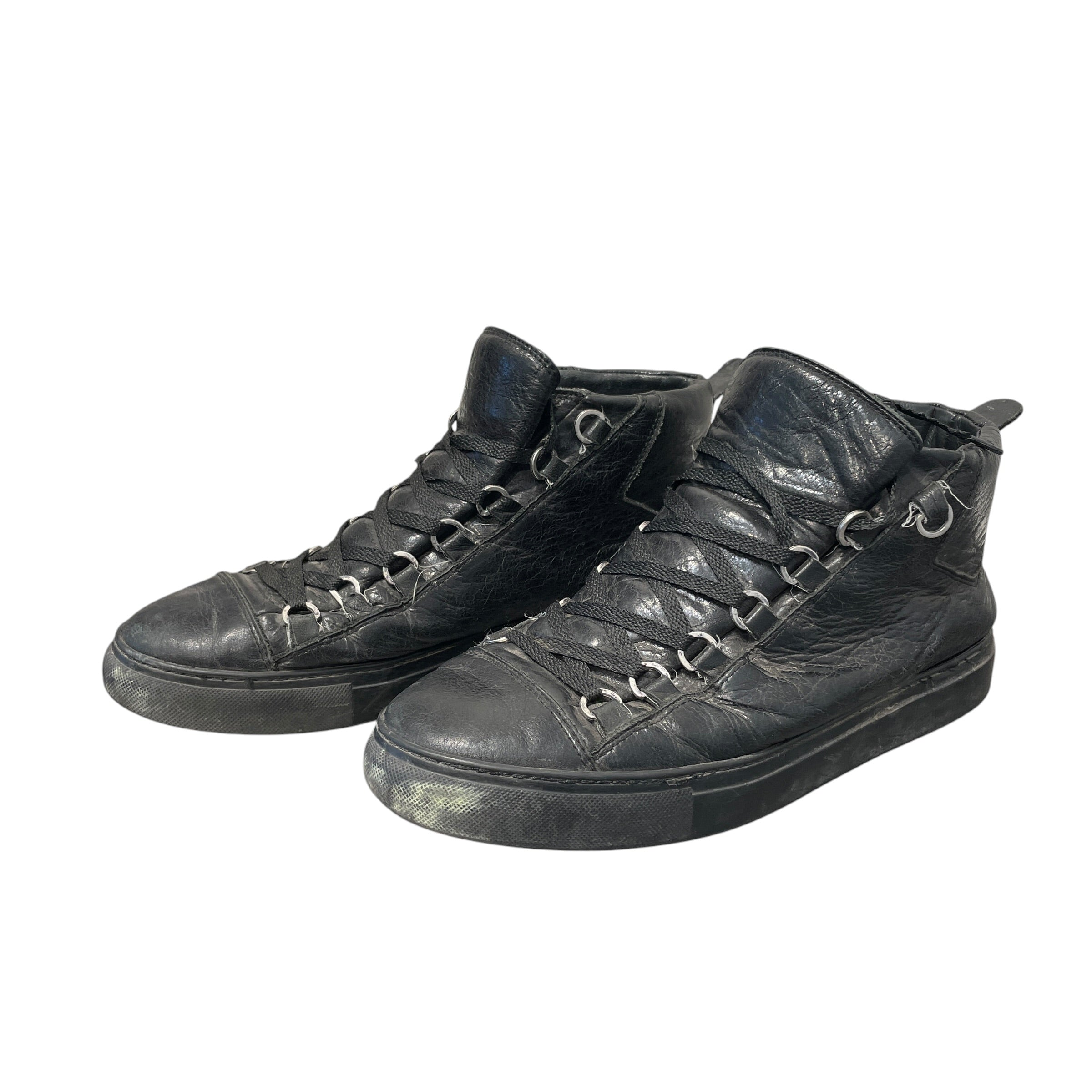 BALENCIAGA/Hi-Sneakers/EU 41/Leather/BLK/Balenciaga Arenas view 3