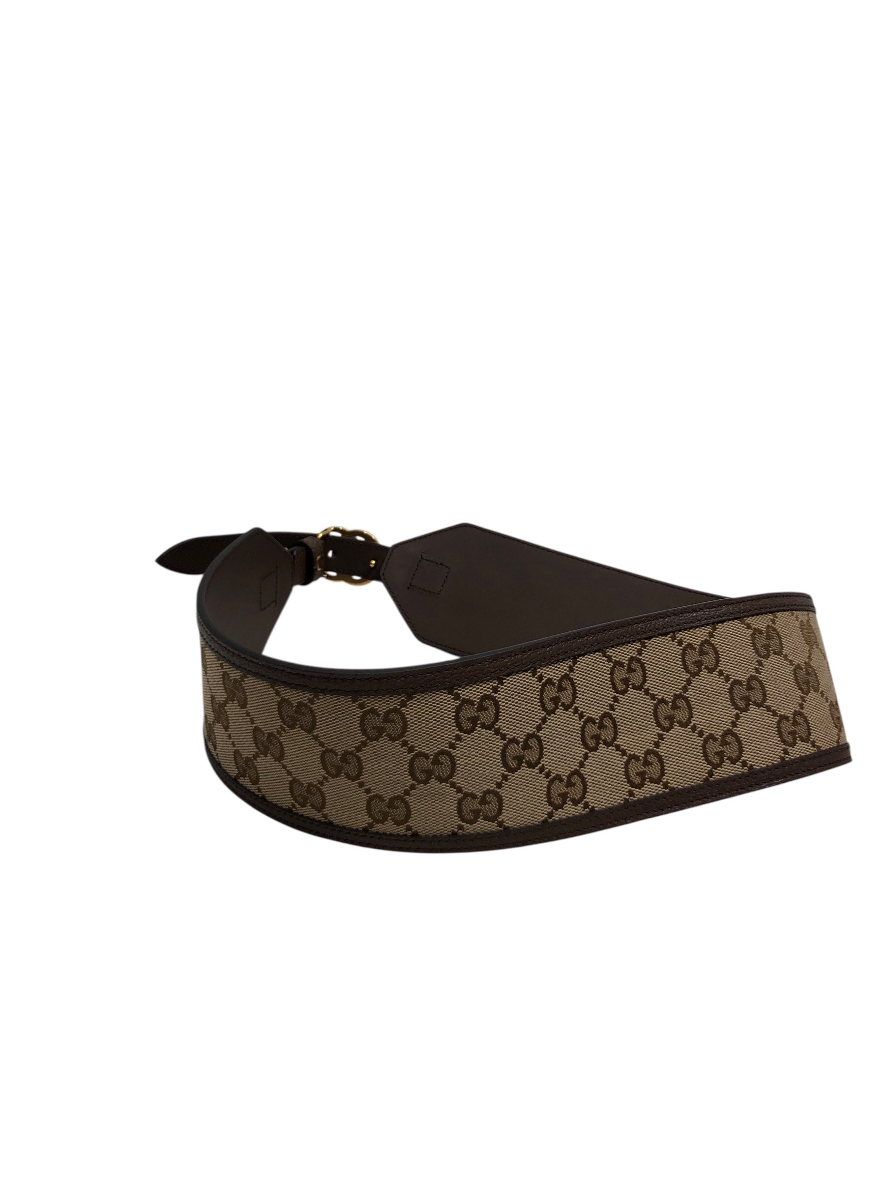 GUCCI/Belt/Monogram/BEG/marmont wide belt w/brown view 2