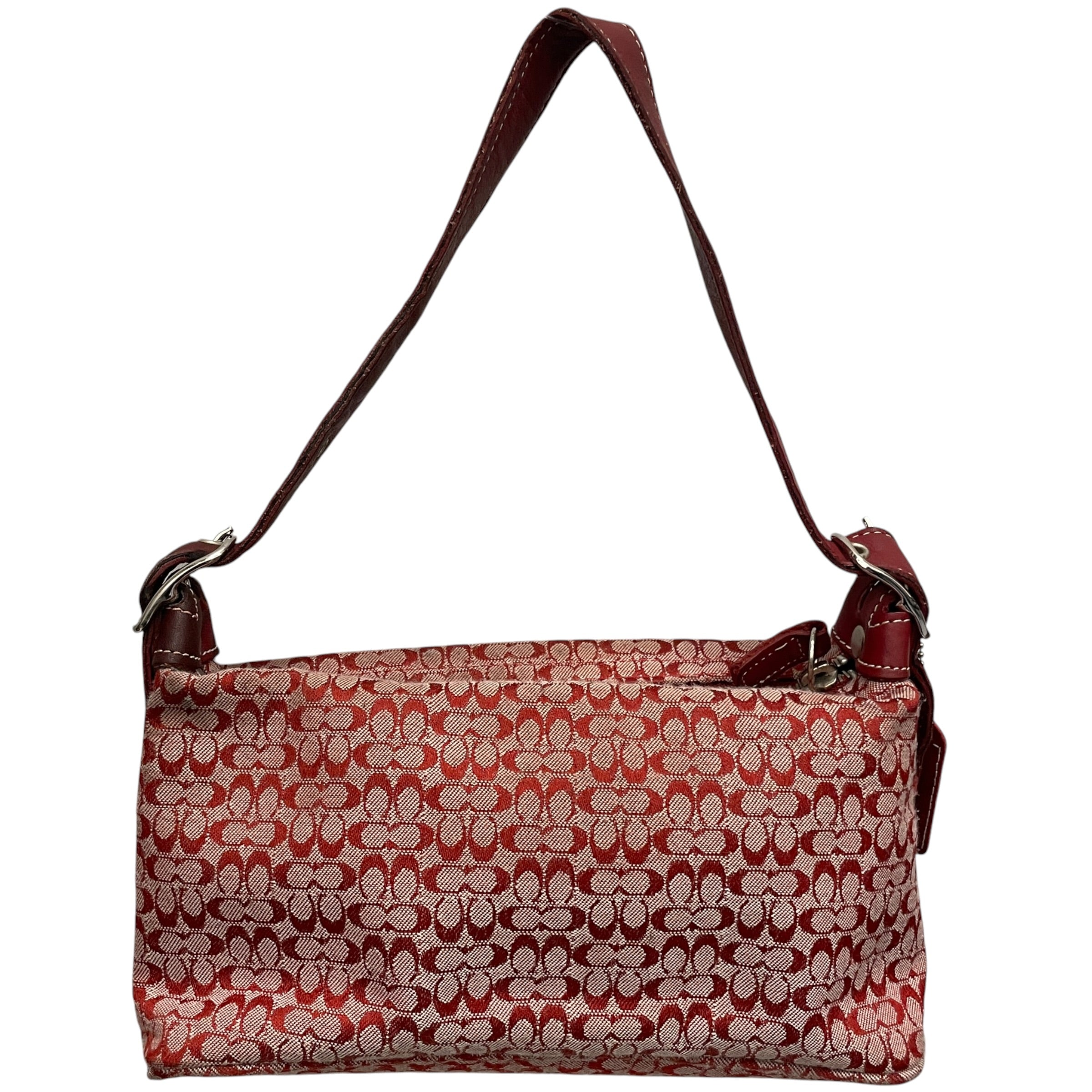 COACH/Hand Bag/Monogram/Cotton/RED/MONOGRAM DEMI view 2