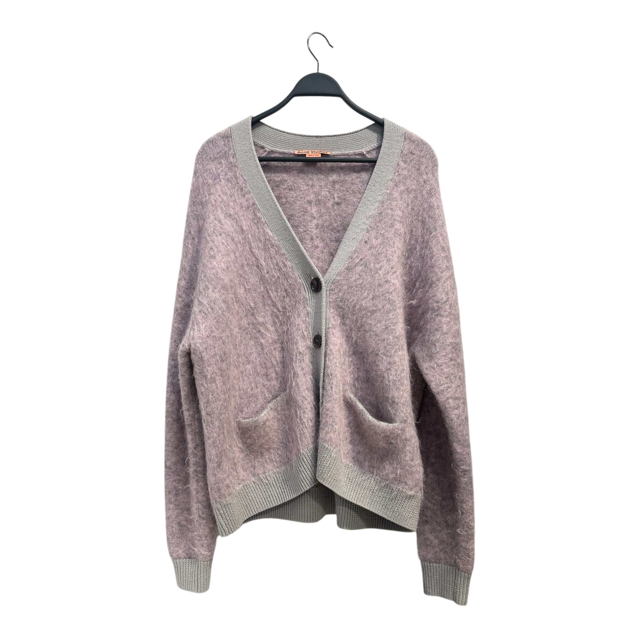 Acne Studios/Cardigan/L/Mohair/PPL/GREY TRIM LARGE BUTTONS view 1