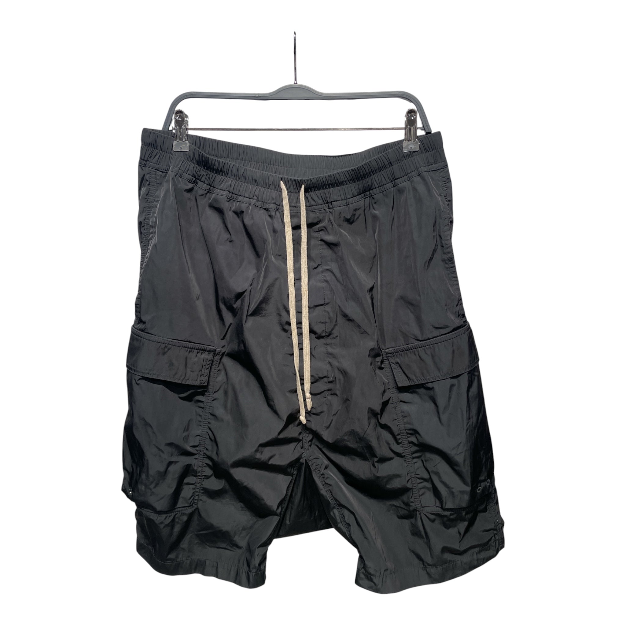 Rick Owens/Shorts/52/Polyester/BLK/DROP CROTCH view 1
