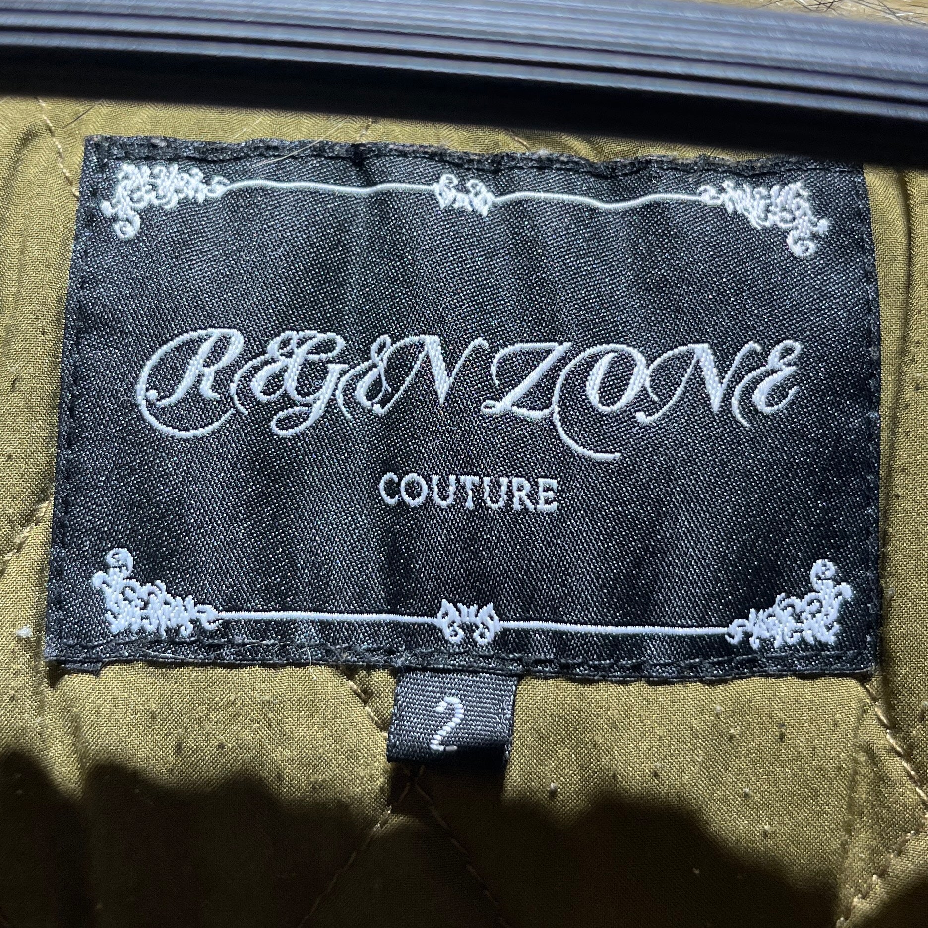 REGEN ZONE COUTURE/Jacket/2/Cotton/GRN/Camouflage/FUR COLLAR view 3