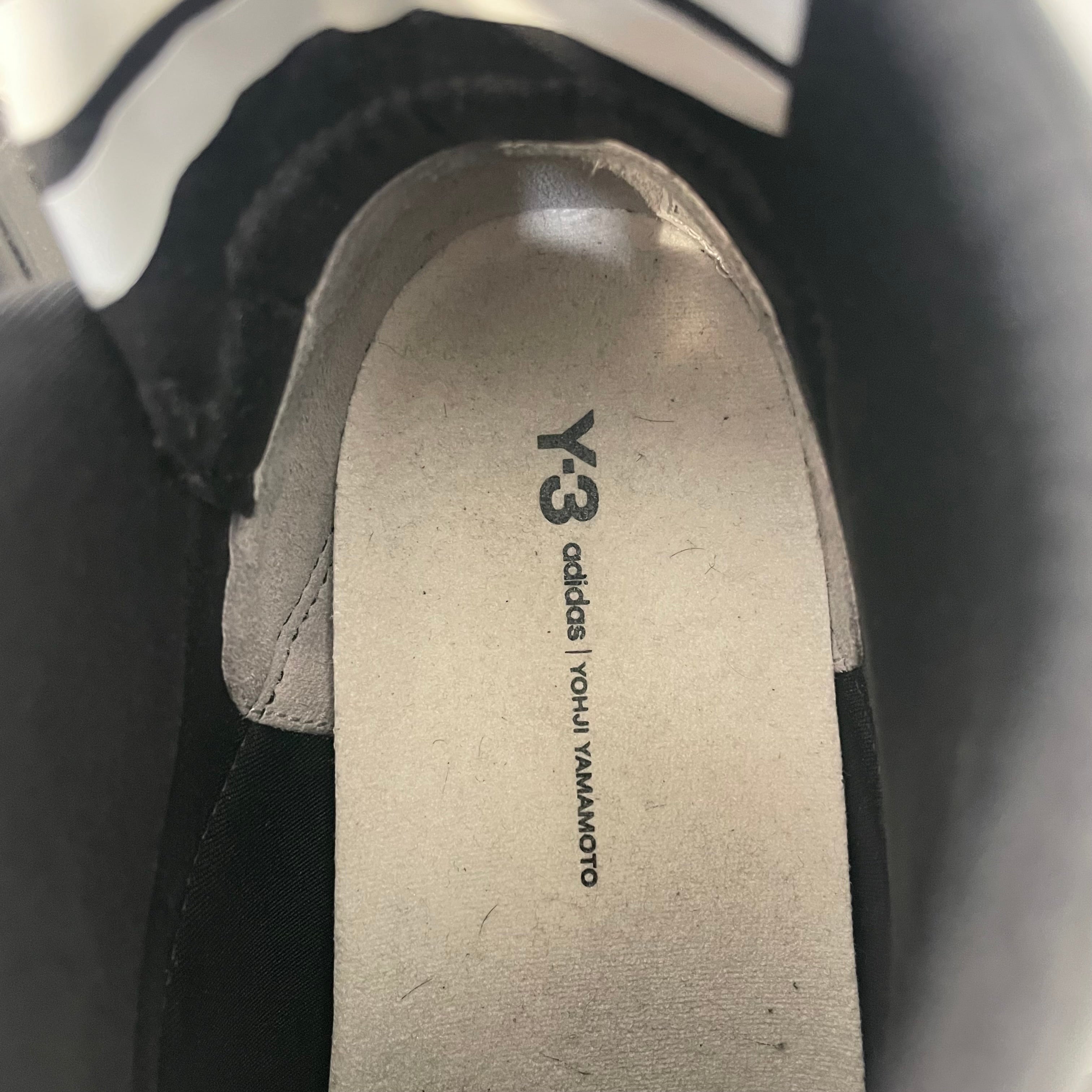 Y-3/adidas/Hi-Sneakers/US 8/Leather/BLK/BY2635 view 3