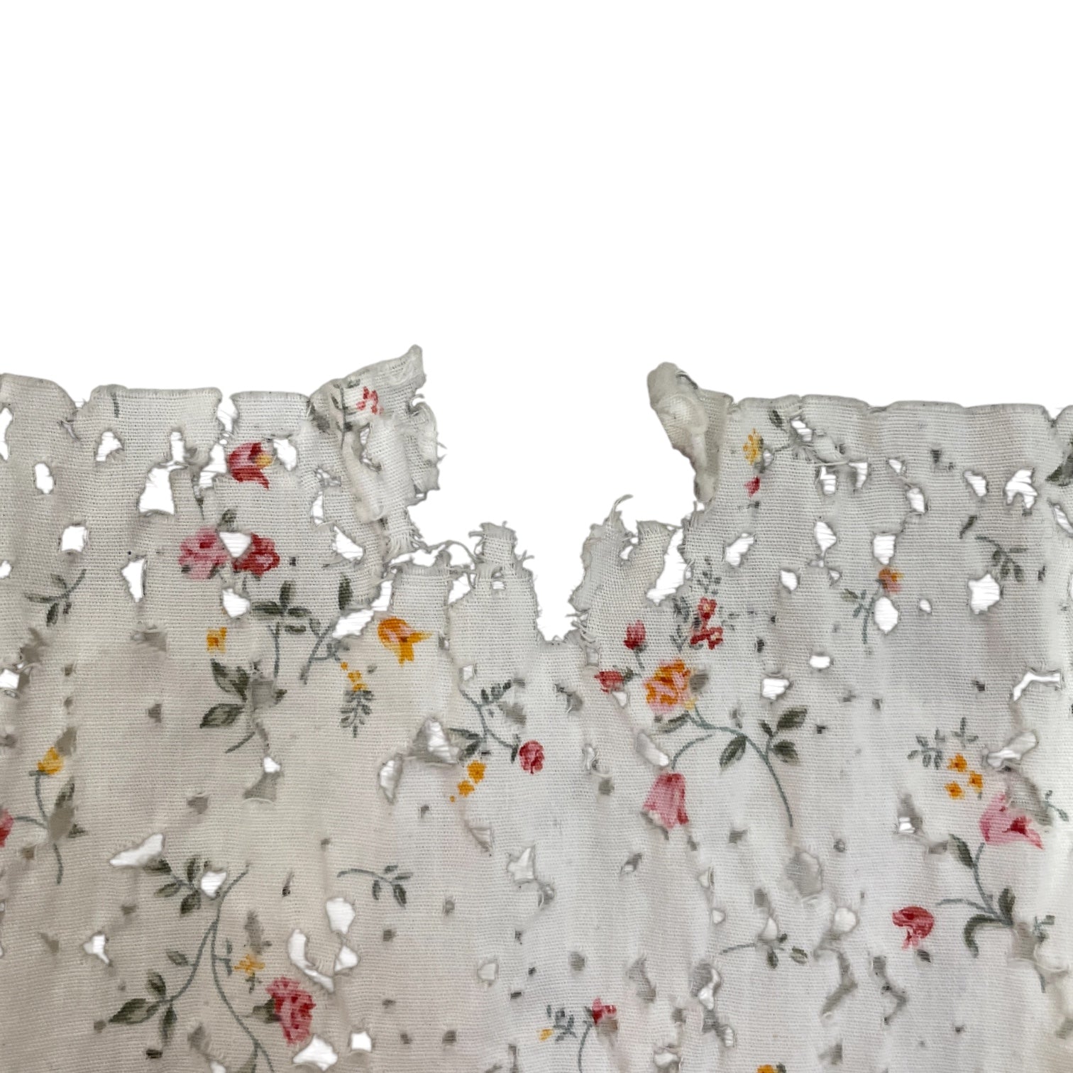 YOHJI YAMAMOTO/LS T-Shirt/Floral Pattern/Cotton/WHT/SPRING 2010 FLORAL TOP view 3
