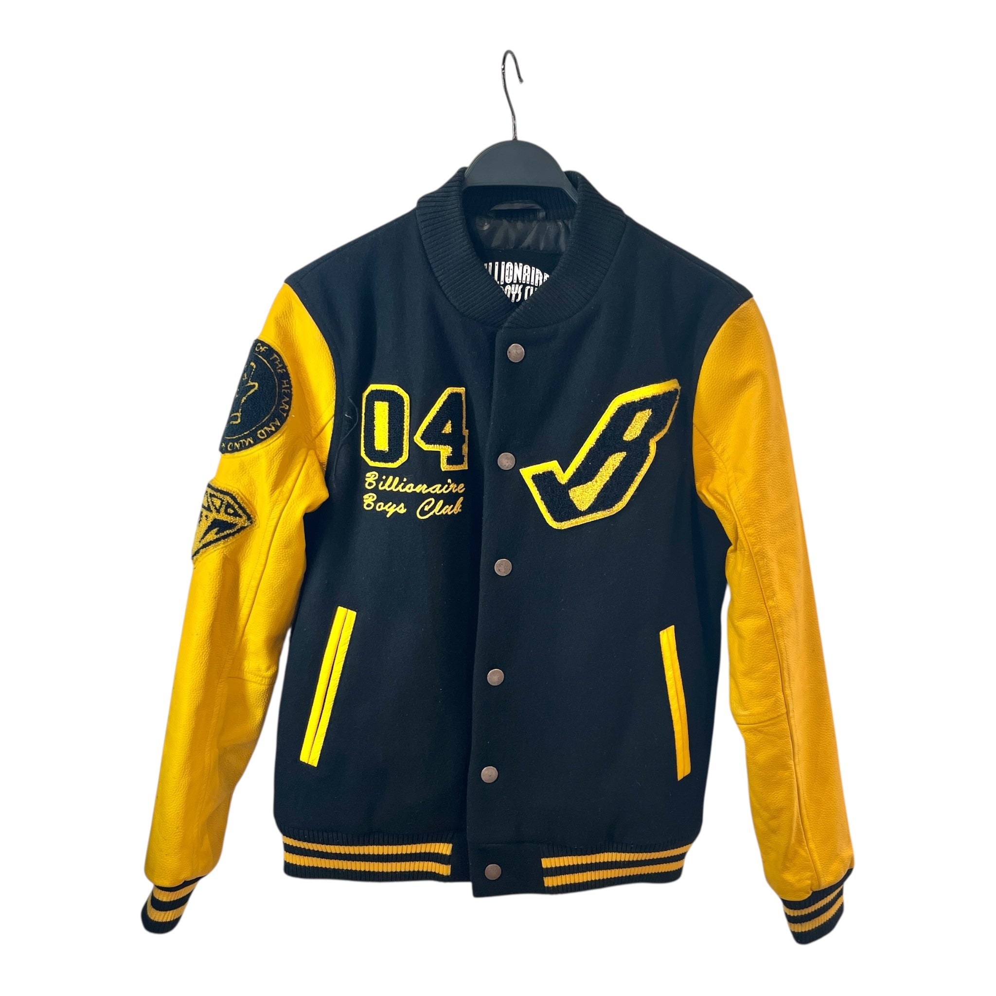 BILLIONAIRE BOYS CLUB/Jacket/S/BLK/WOOL CLUB VARSITY view 1