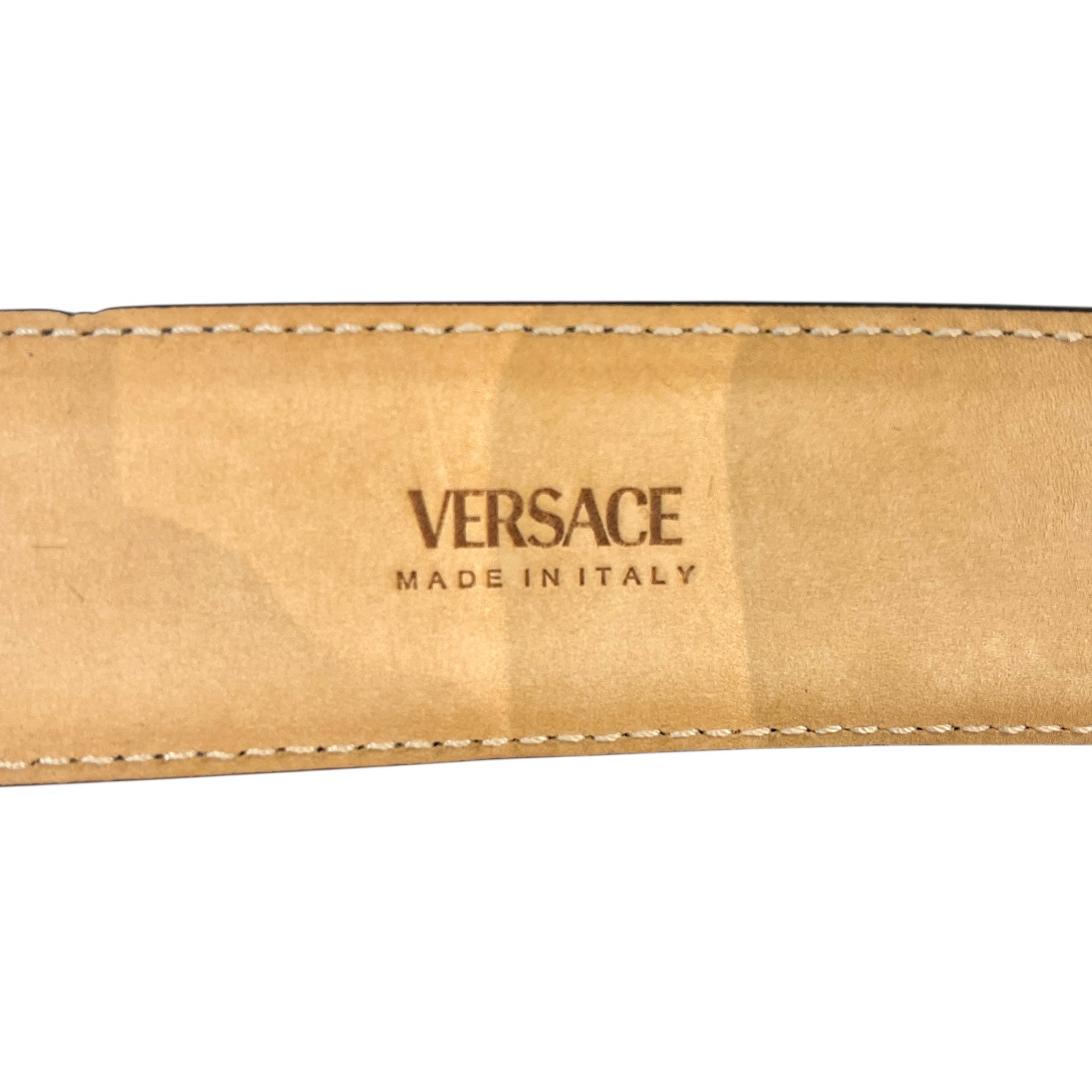 VERSACE/Belt/Leather/BLU/MEDUSA HEAD view 3