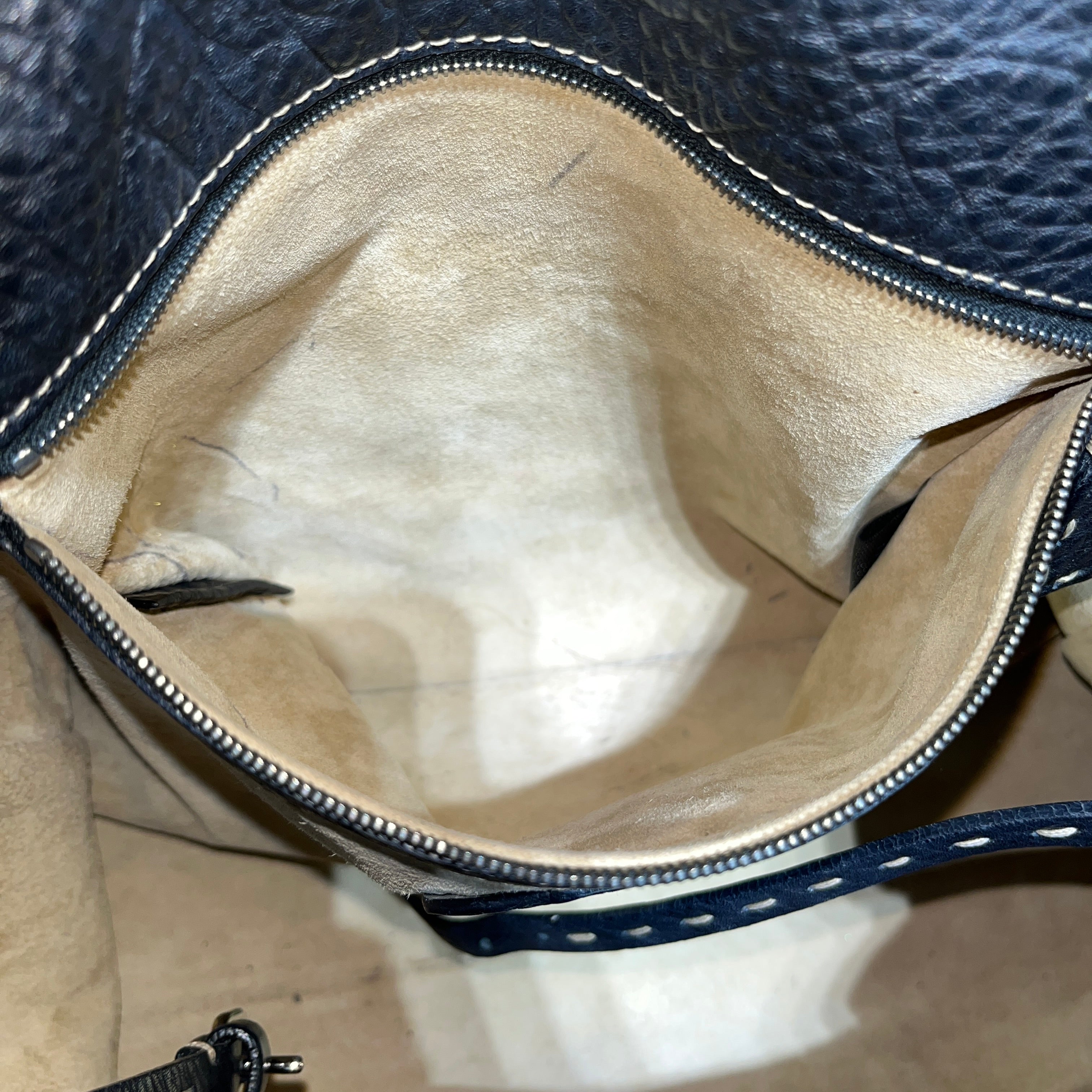 FENDI/Hand Bag/Leather/BLK/Sellerina Linda Large view 5