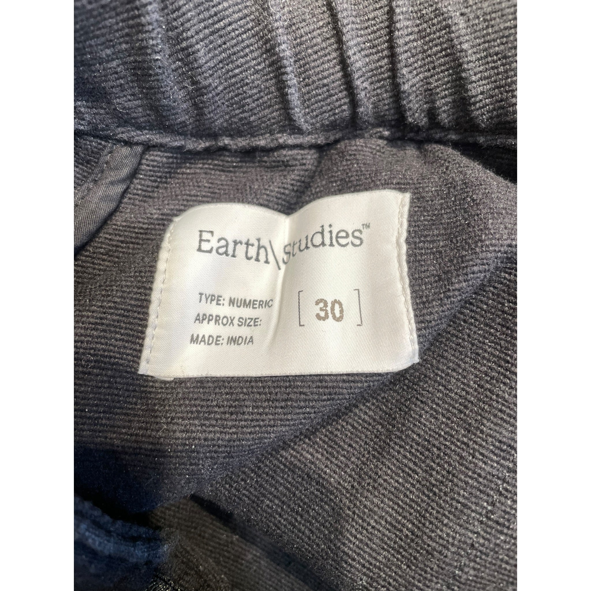 Earth Studies/Straight Pants/30/Cotton/BLK/ view 3