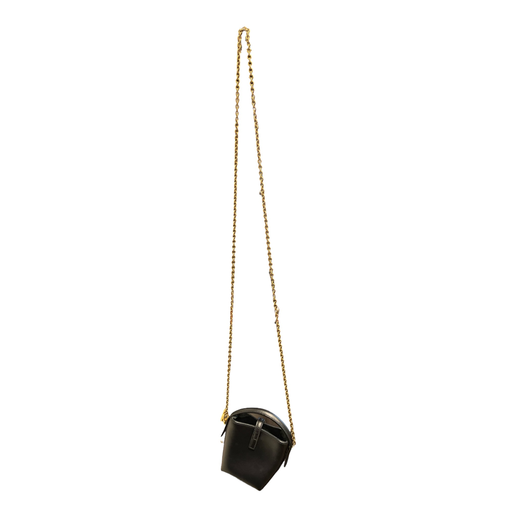 SAINT LAURENT/Pouch/Leather/BLK/MINI BUCKET CROSSBODY view 2