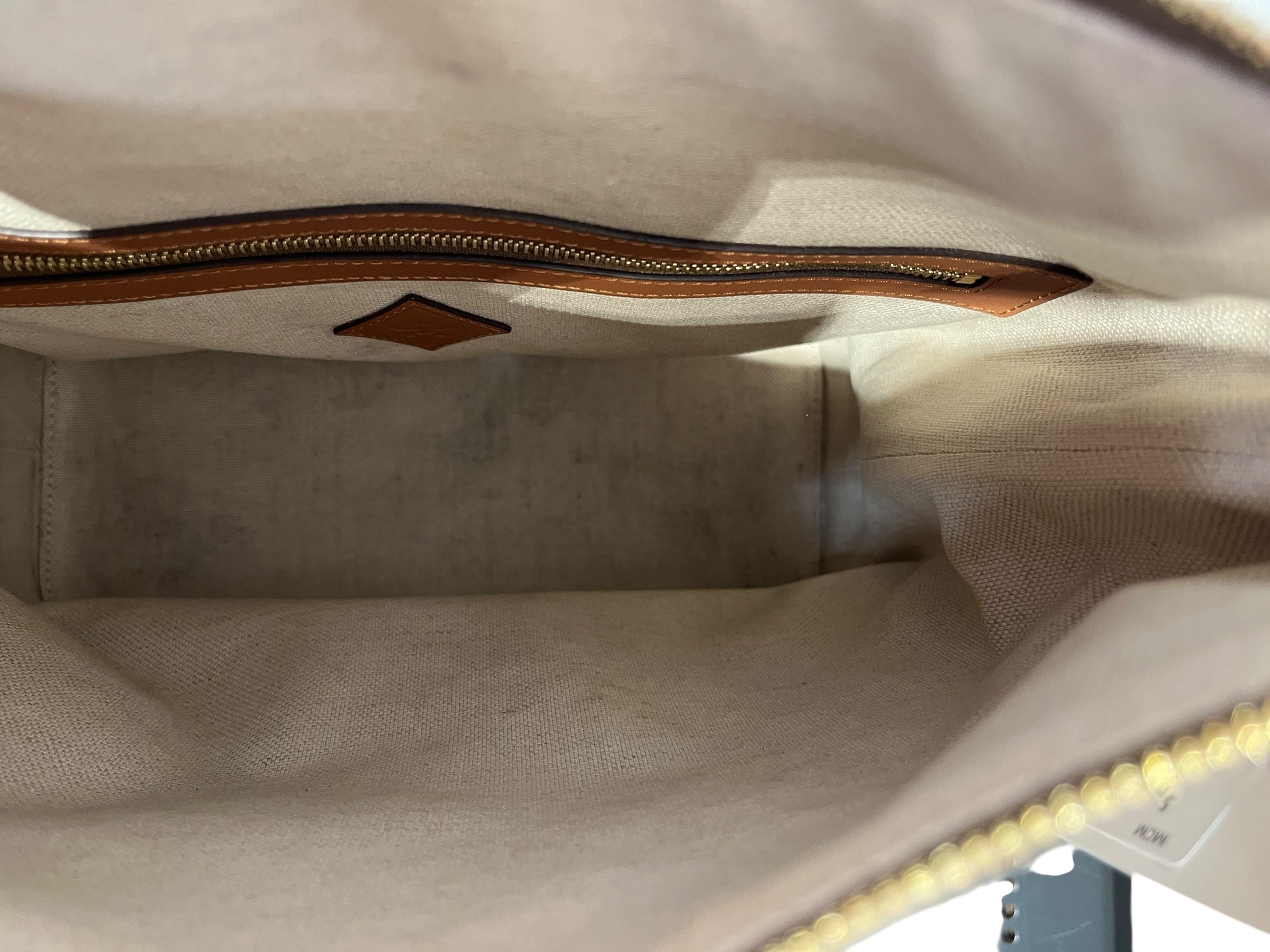 MCM/Tote Bag/Monogram/Cotton/BEG/HIMMEL TOTE SHOULDER BAG view 3
