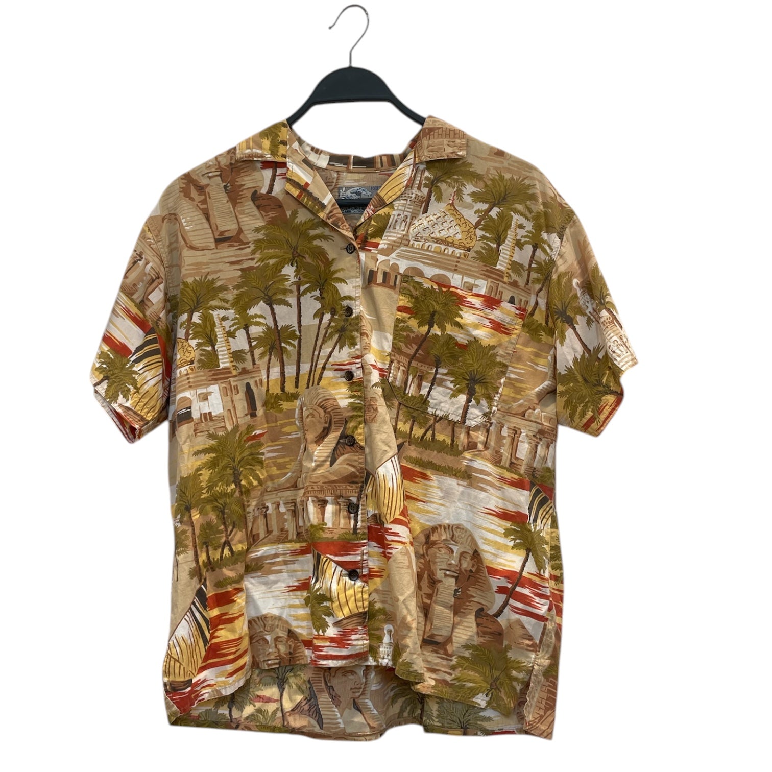 KENZO/Hawaiian Shirt/L/MLT/All Over Print/egypt print view 1