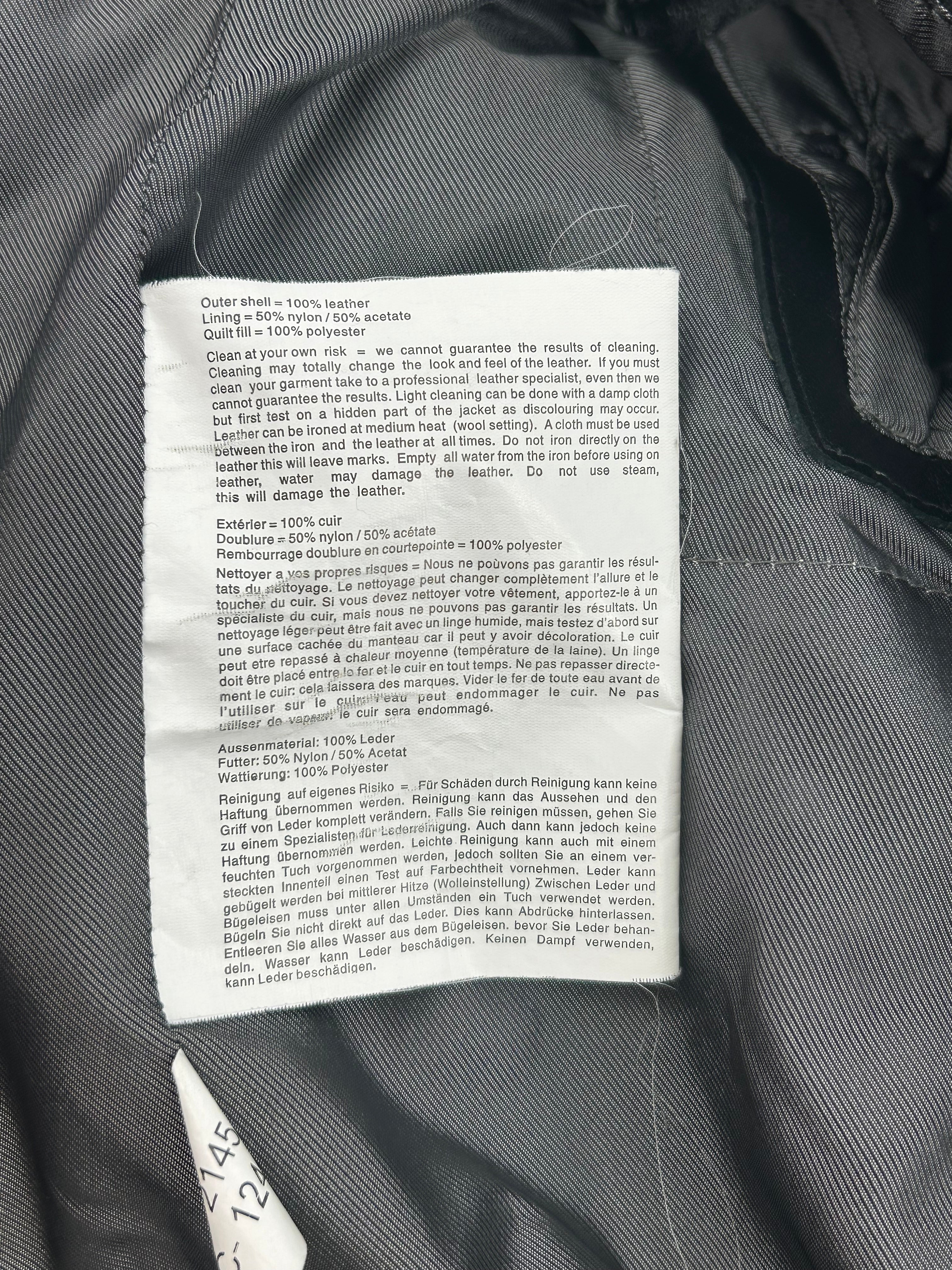 Pelle Pelle/Leather Jkt/46/Leather/BLK/ACES JACKET view 3