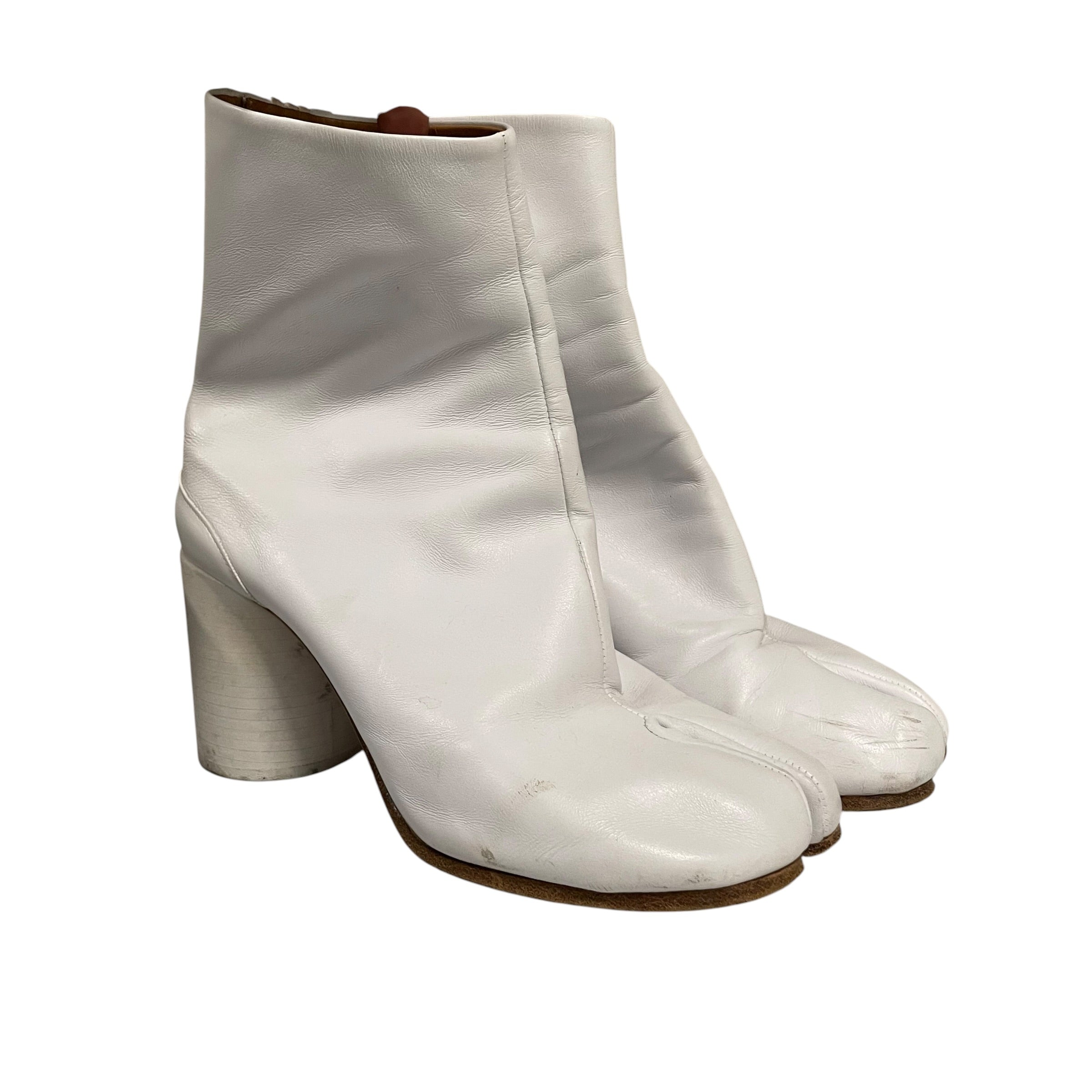 Maison Margiela/Heels/EU 38/Leather/WHT/HI TOP TABI view 1