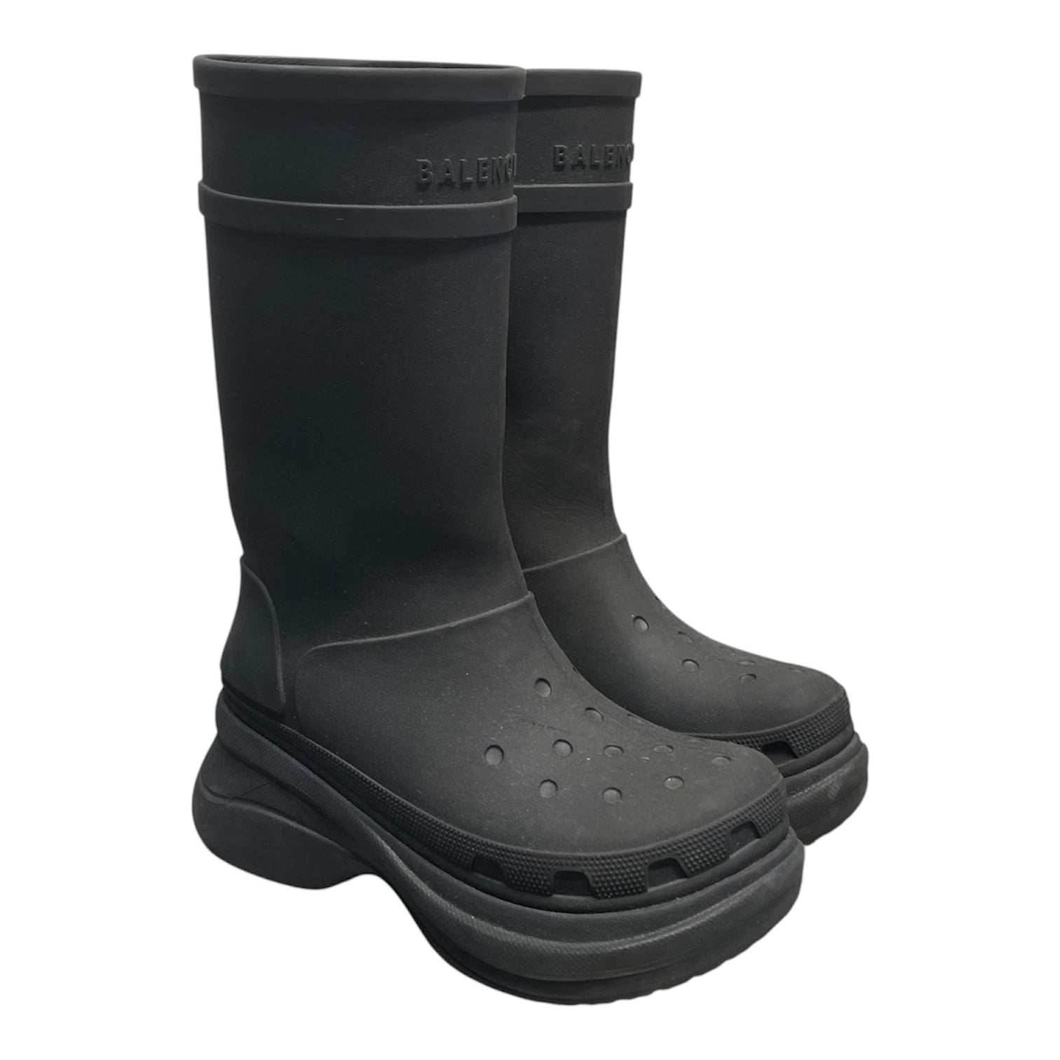 BALENCIAGA/Boots/US 10/BLK/CROCS view 1