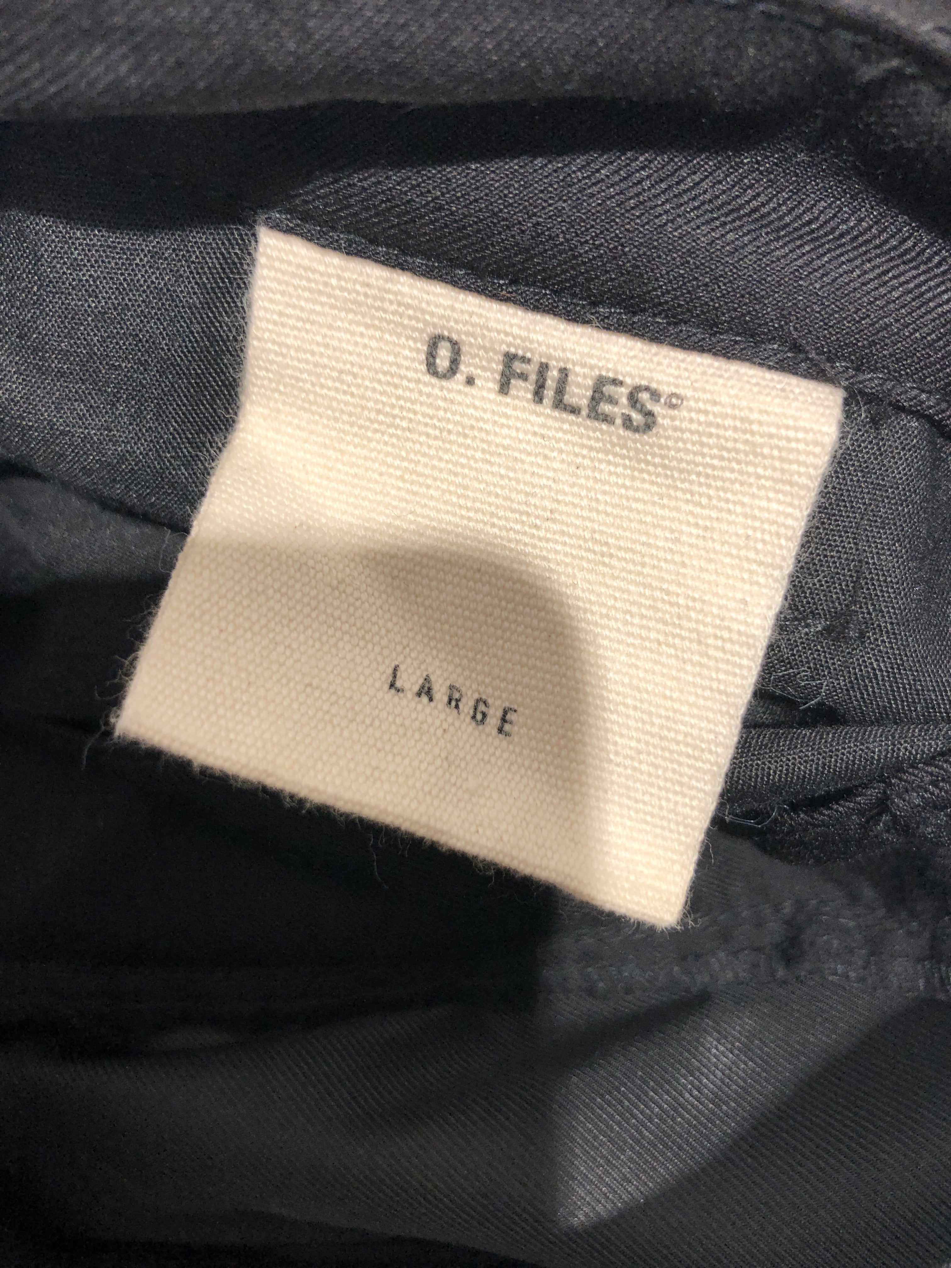 O. FILES/Cargo Pants/L/Wool/BLK/THIN WOOL CARGO WIDE view 3