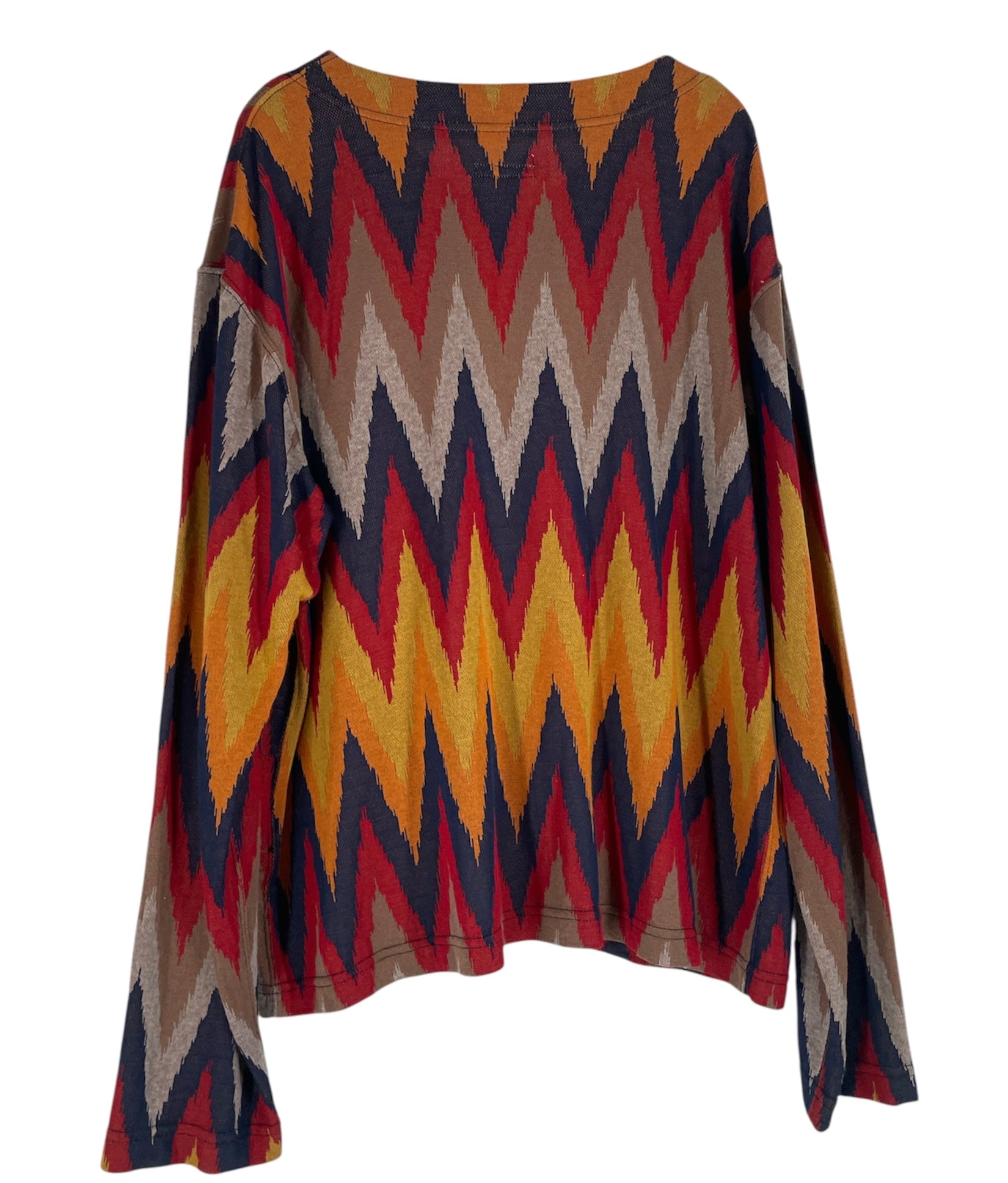 Engineered Garments/LS T-Shirt/M/Cotton/BRW/All Over Print/tribal (1) view 2