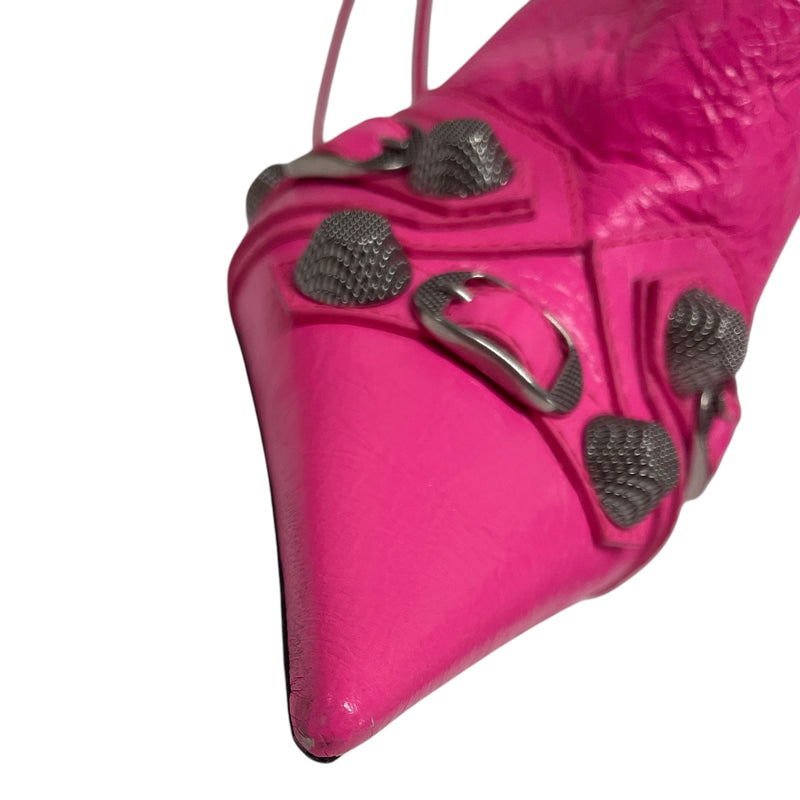 BALENCIAGA/Heels/EU 39/Leather/PNK/cagole  heel