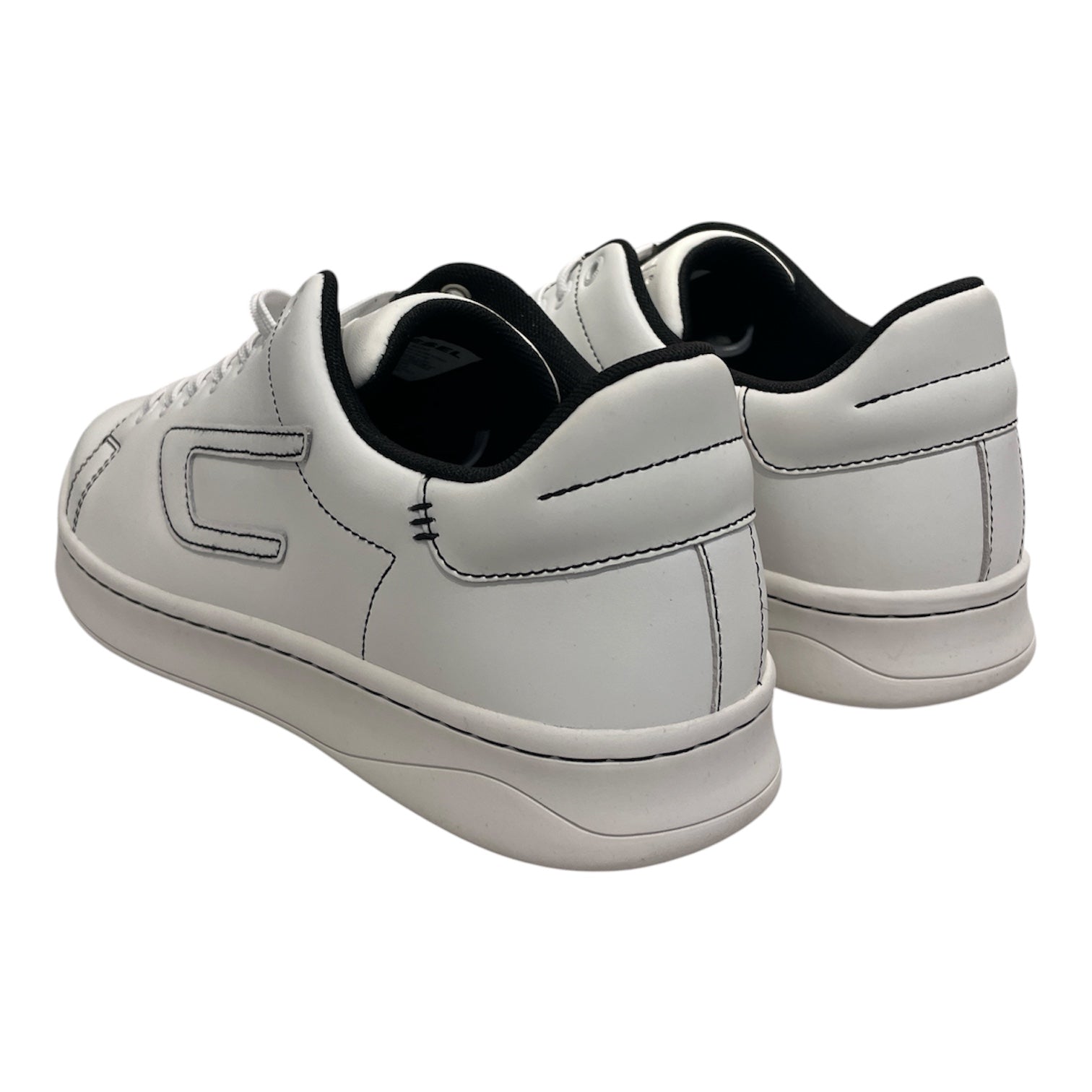 DIESEL/Low-Sneakers/US 10.5/Leather/WHT/ view 2