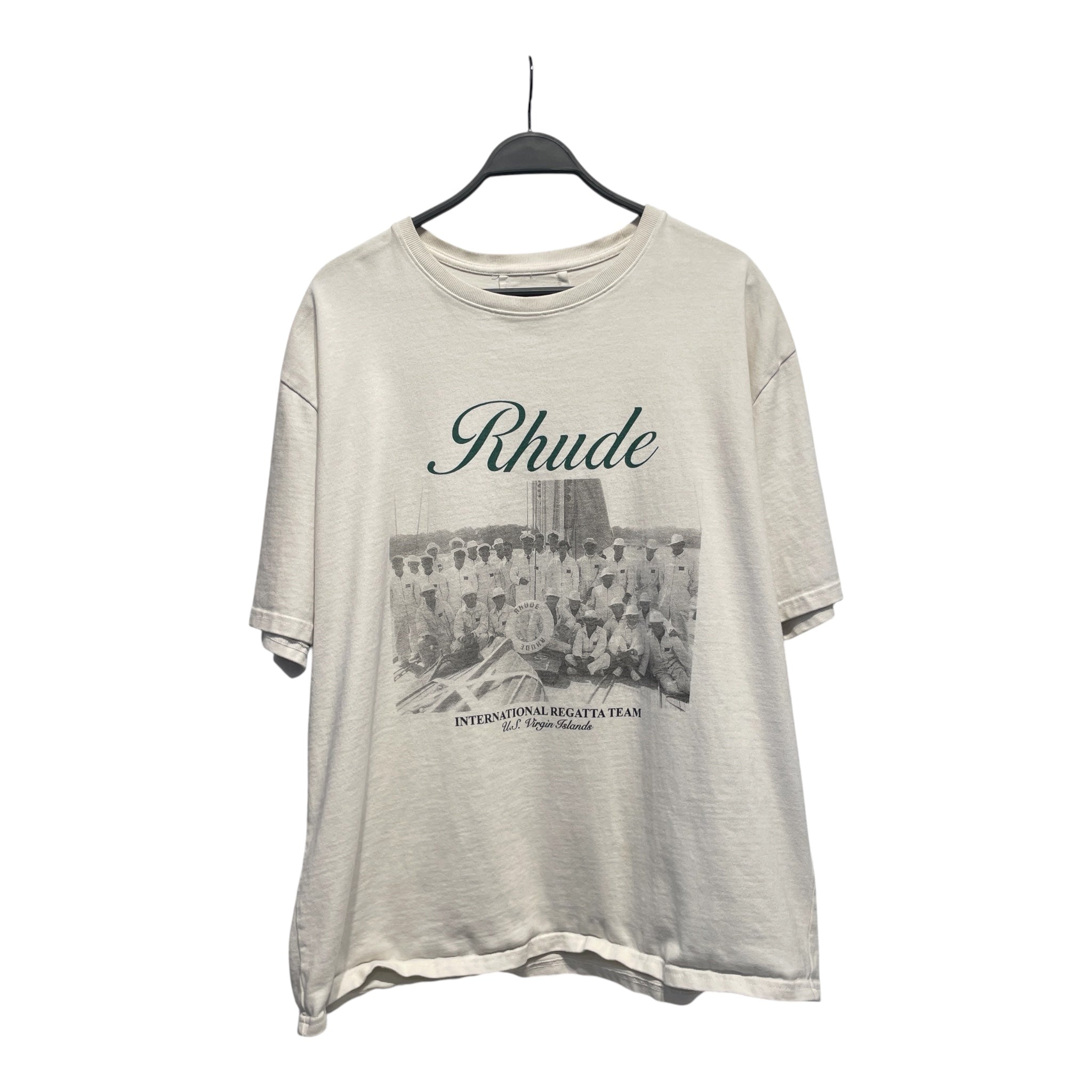 RHUDE/T-Shirt/XL/Cotton/WHT/Graphic/VIRGIN ISLANDS TEE view 1