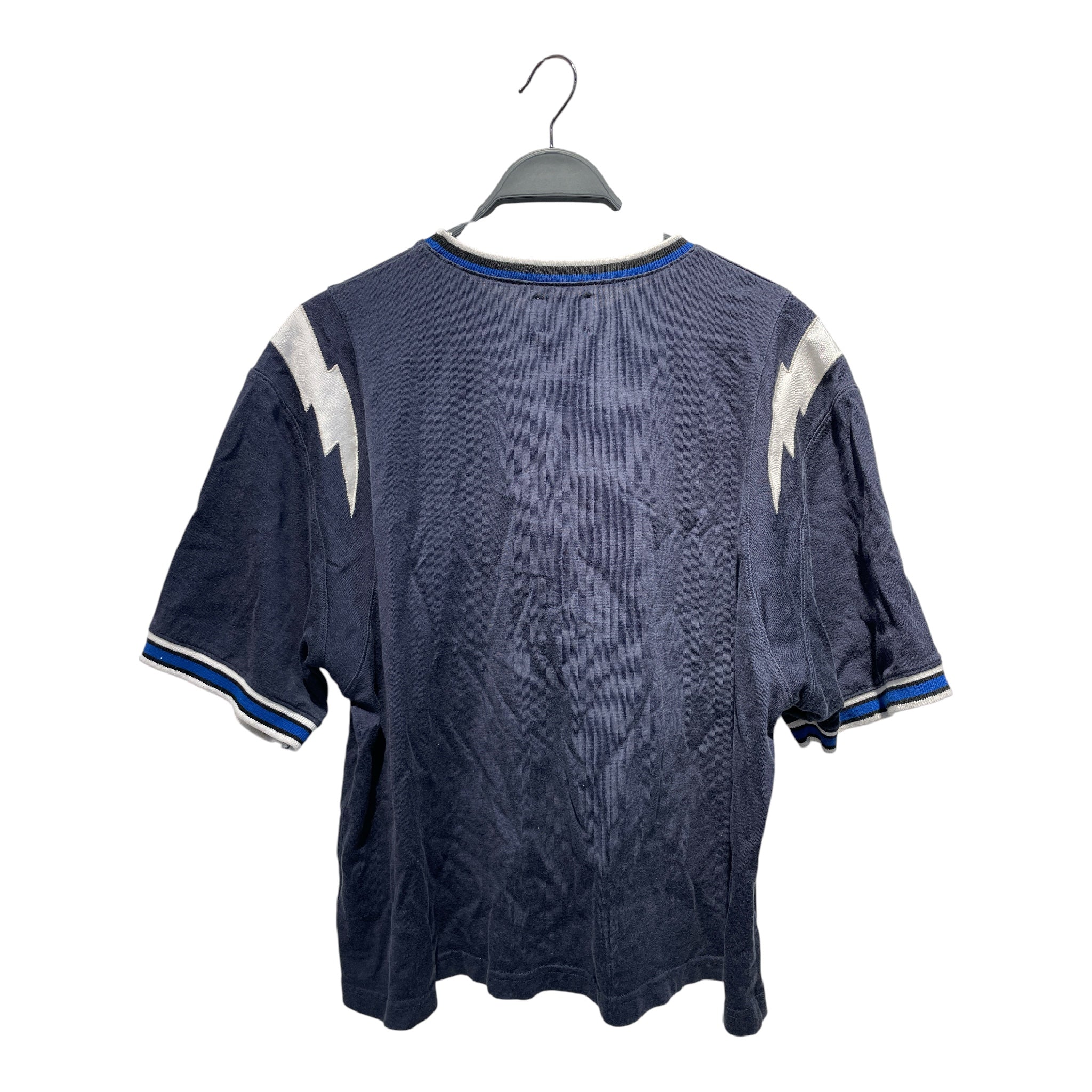 RHUDE/T-Shirt/L/Cotton/NVY/Graphic/LIGHTNING RINGER TEE view 2
