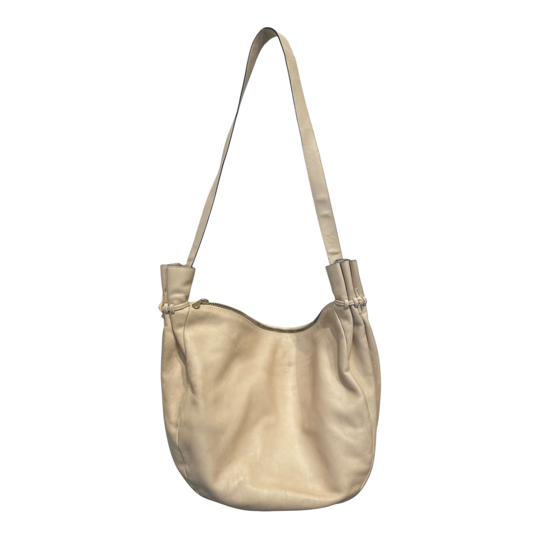 BOTTEGA VENETA/Bag/Leather/CRM/MESSENGER/CUFFS ON EACH END view 1