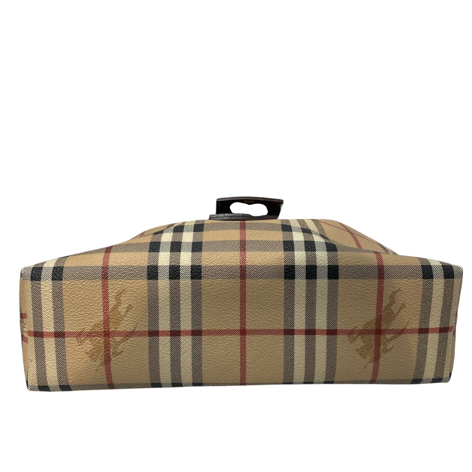 BURBERRY/Hand Bag/Plaid/Leather/KHK/BROOK LEATHER HANDBAG view 4