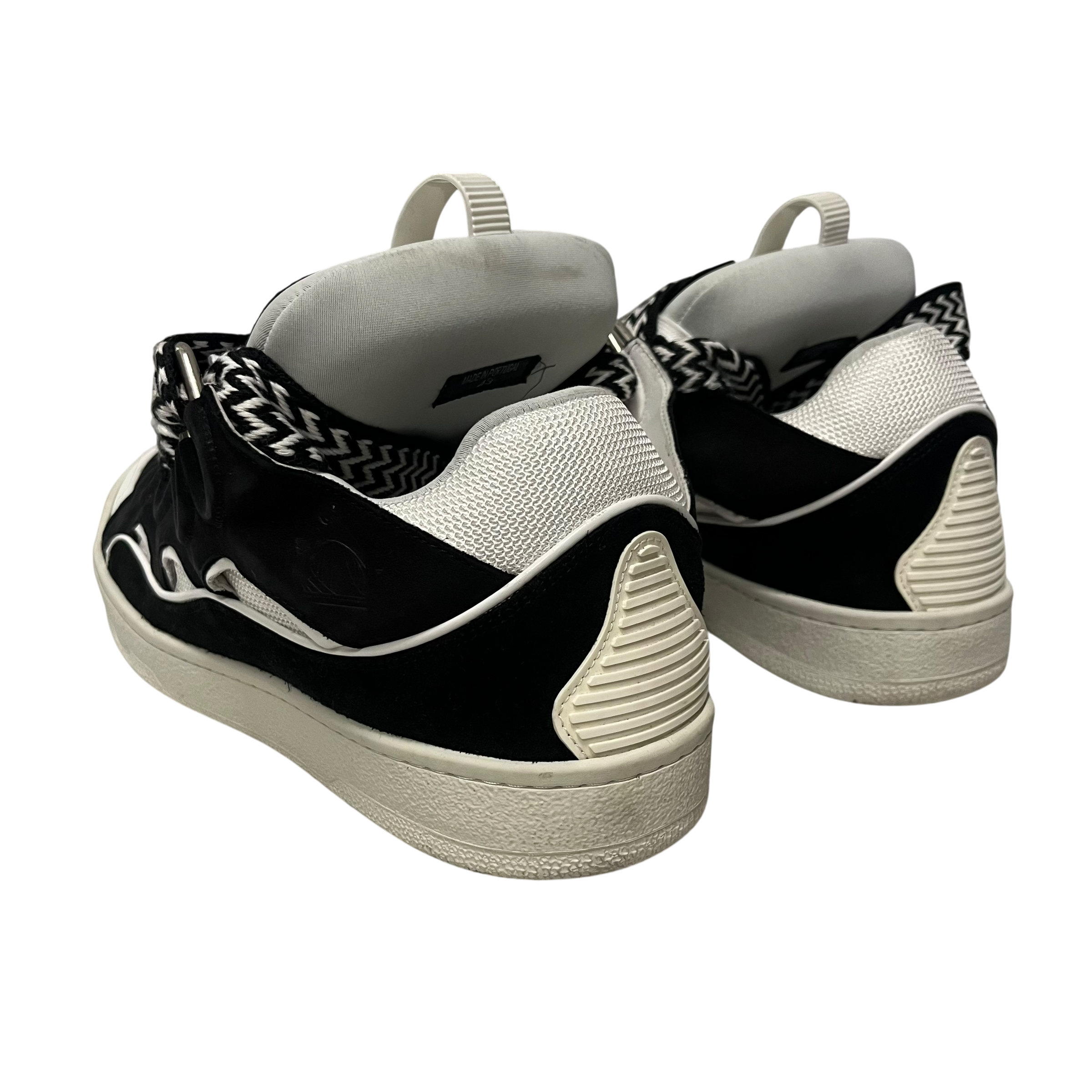 LANVIN/Low-Sneakers/US 10/Suede/BLK/curb view 2