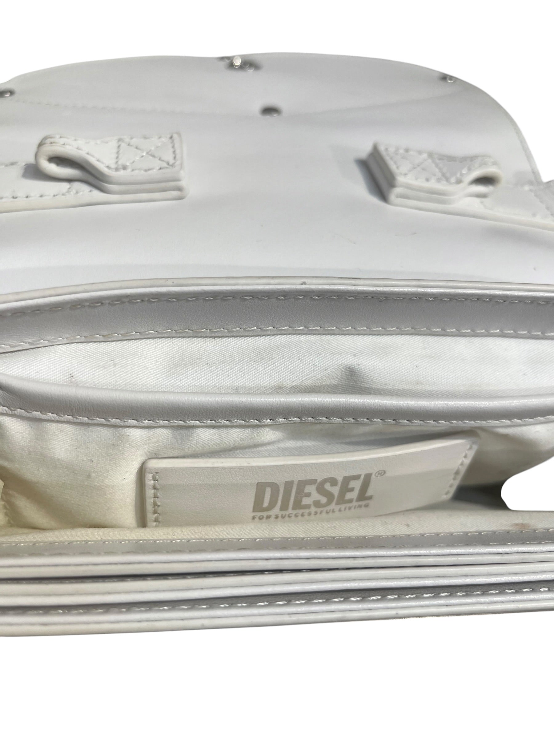 DIESEL/Bag/Leather/WHT/MAIN DIESEL LOGO view 5