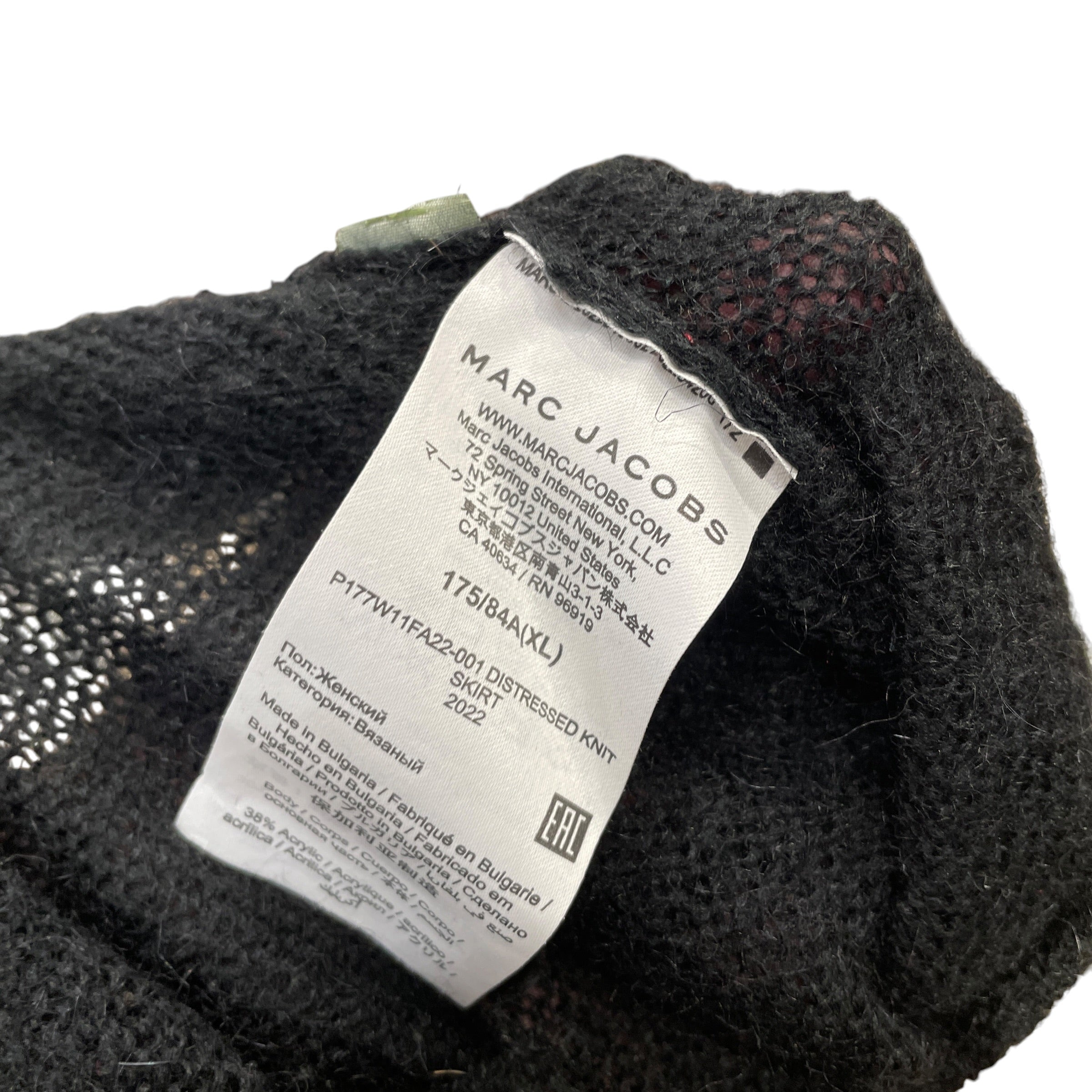 Heaven By Marc Jacobs/Skirt/XL/Acrylic/BLK/MOHAIR MESH BOTTOM view 4
