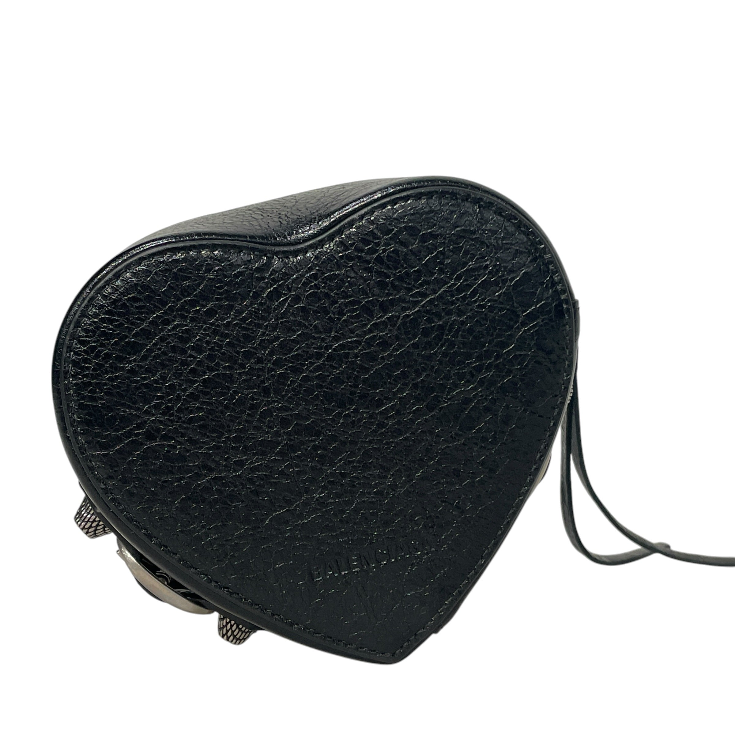 BALENCIAGA/Pouch/Leather/BLK/HEART BOX view 5