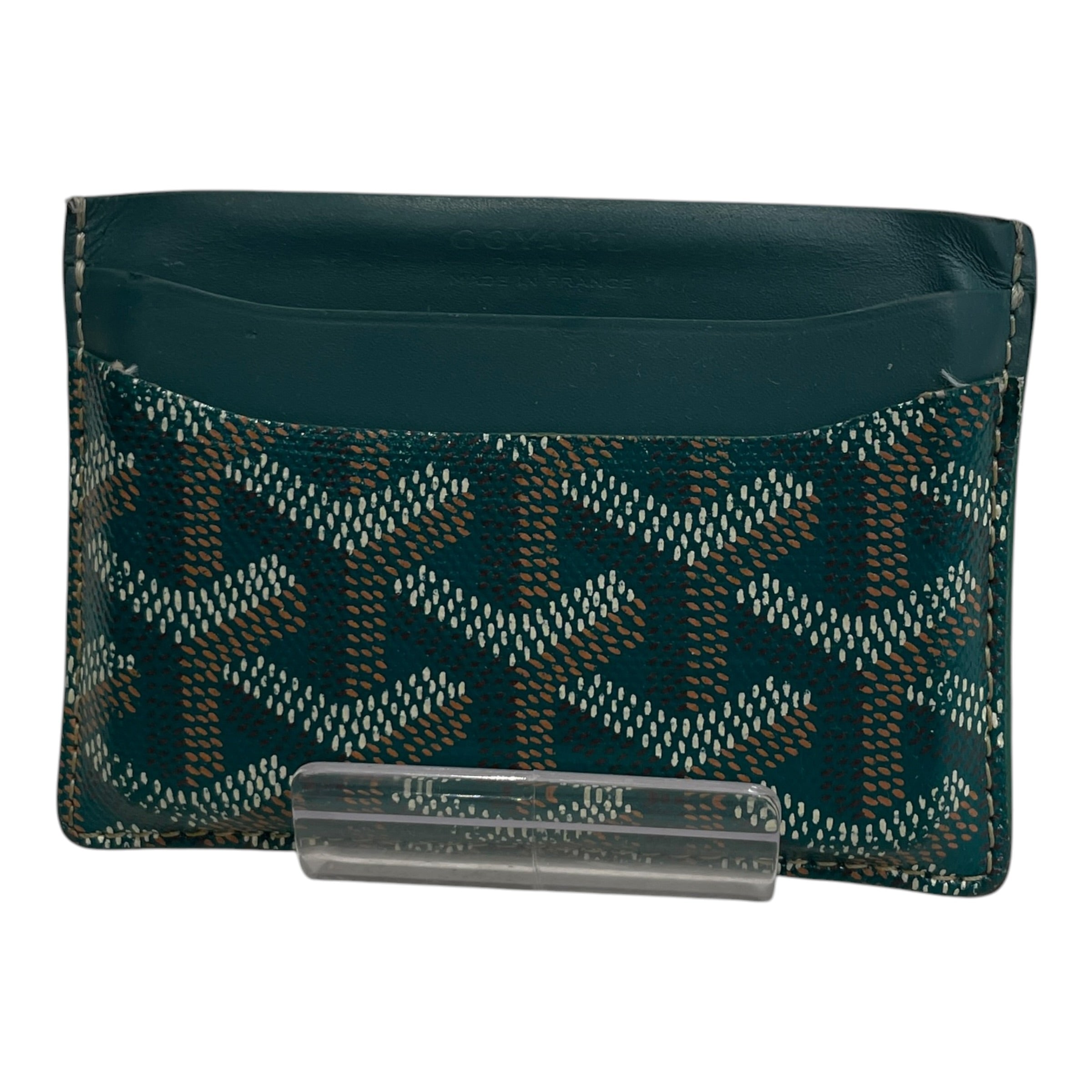 GOYARD/Card Case/Monogram/Leather/GRN/M's/GREEN CARD HOLDER view 2