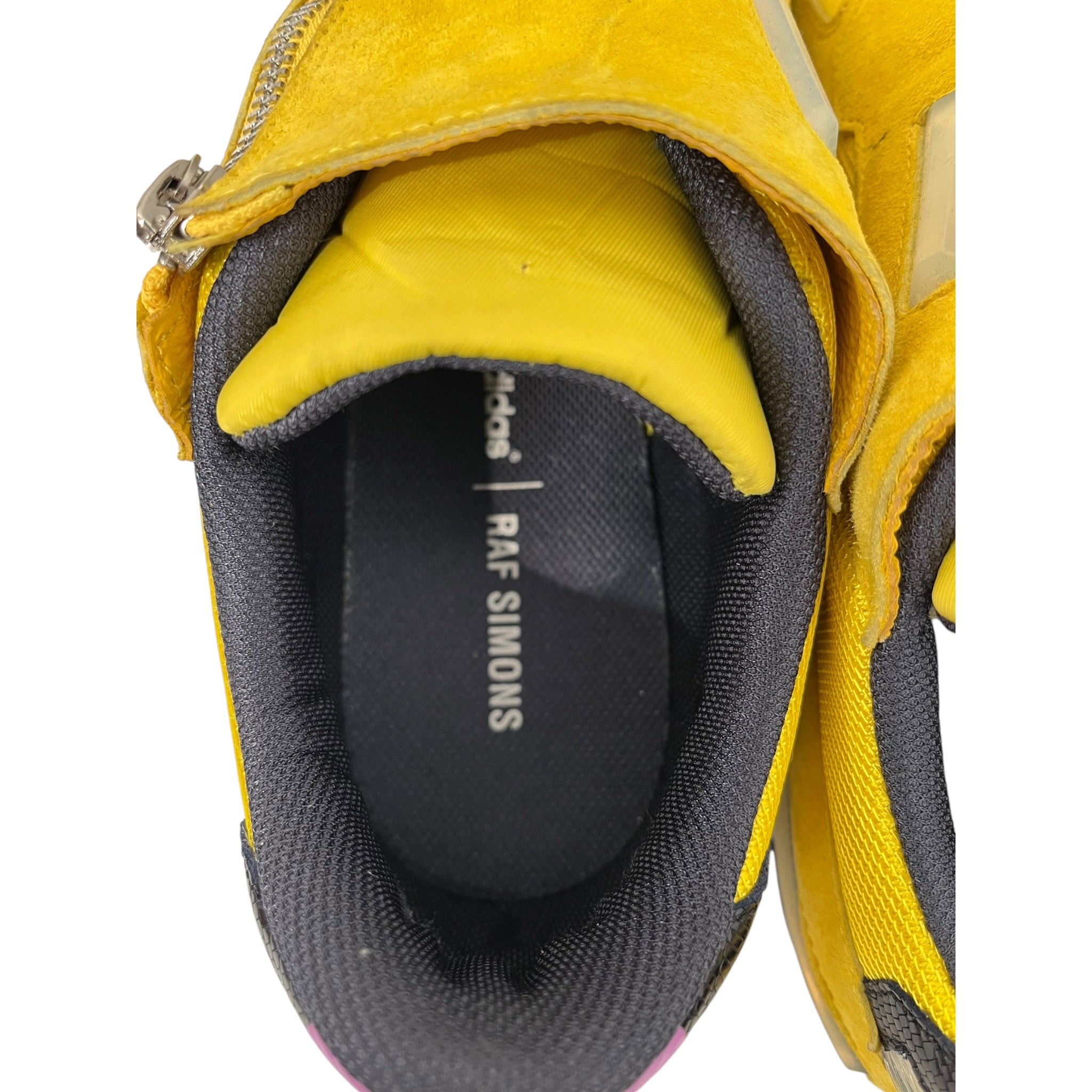 RAF SIMONS/adidas/Low-Sneakers/US 11.5/Suede/YEL/side zip metal rising star view 8