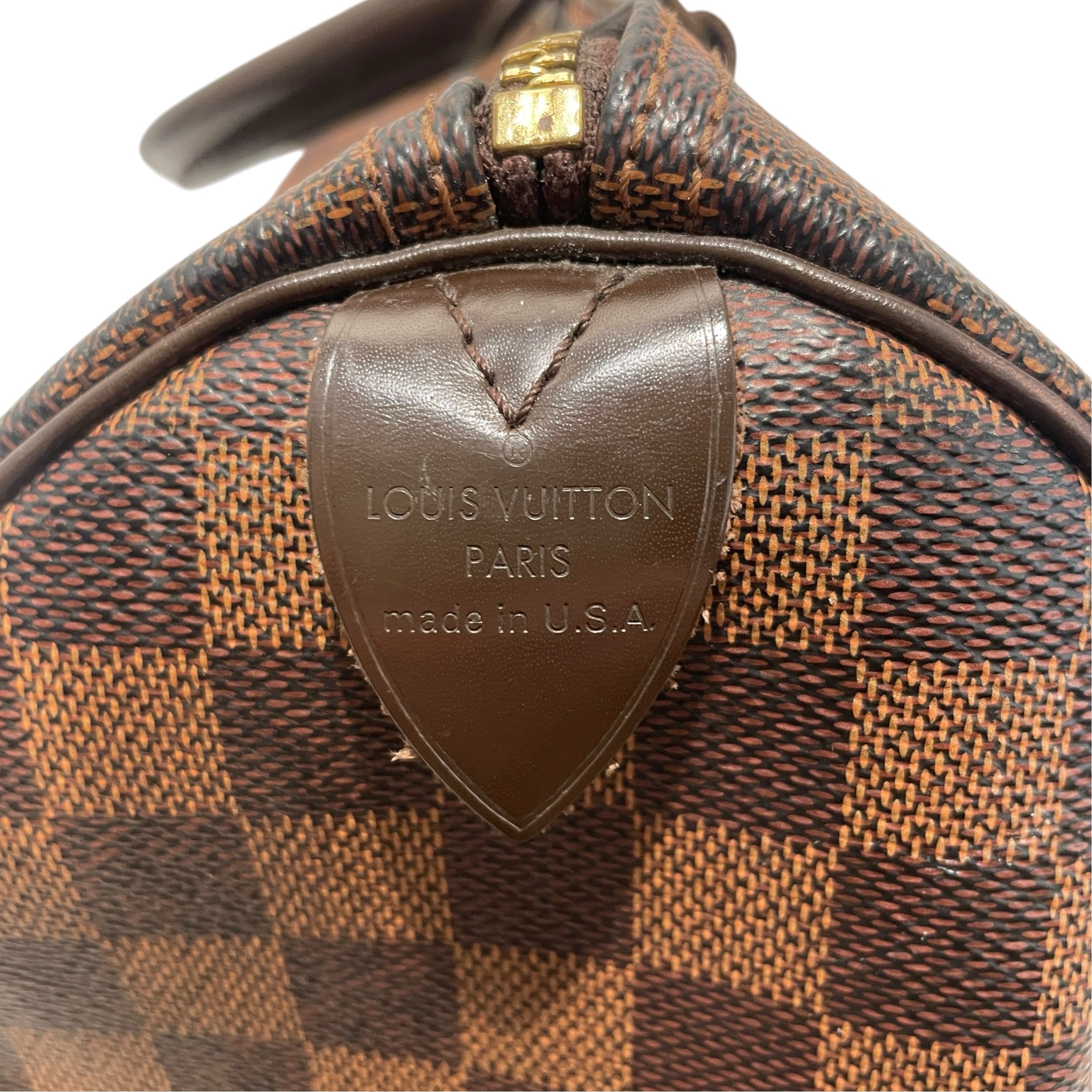 LOUIS VUITTON/Boston Bag/Monogram/Leather/BRW/Damier Ebene Speedy 30 view 6